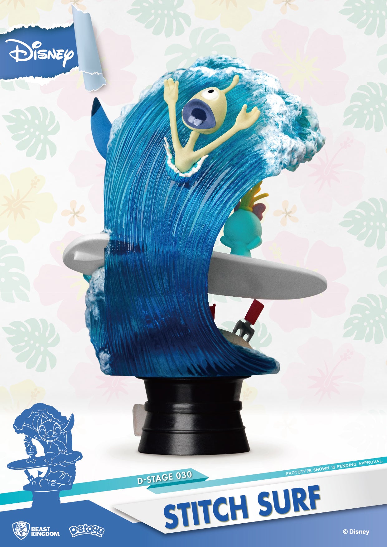 Beast Kingdom DS-030-Stitch Surf (RE)