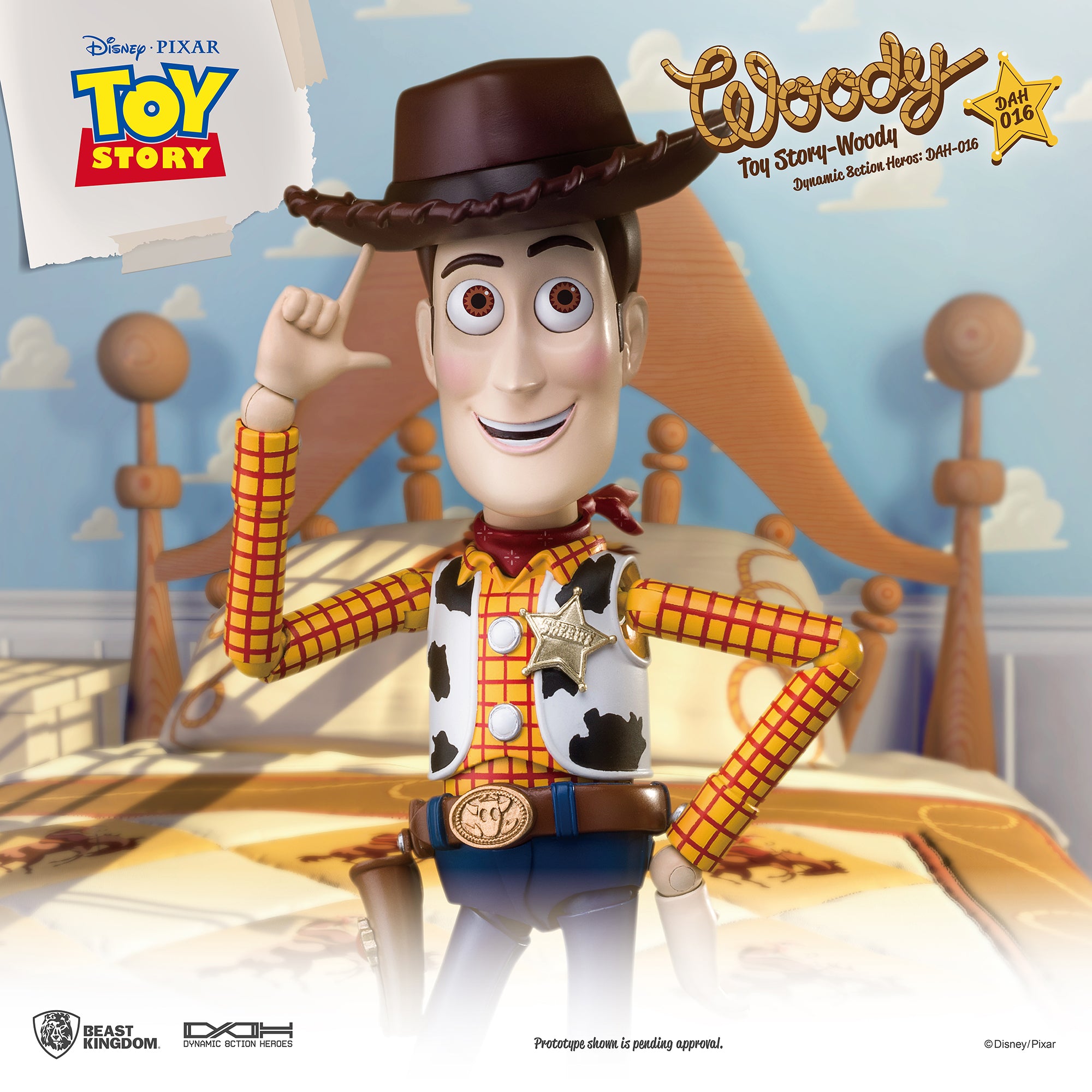 Beast Kingdom DAH-016 Disney PIXAR Toy Story Woody(RE) 1:9 Scale Dynamic 8ction Heroes Action Figure