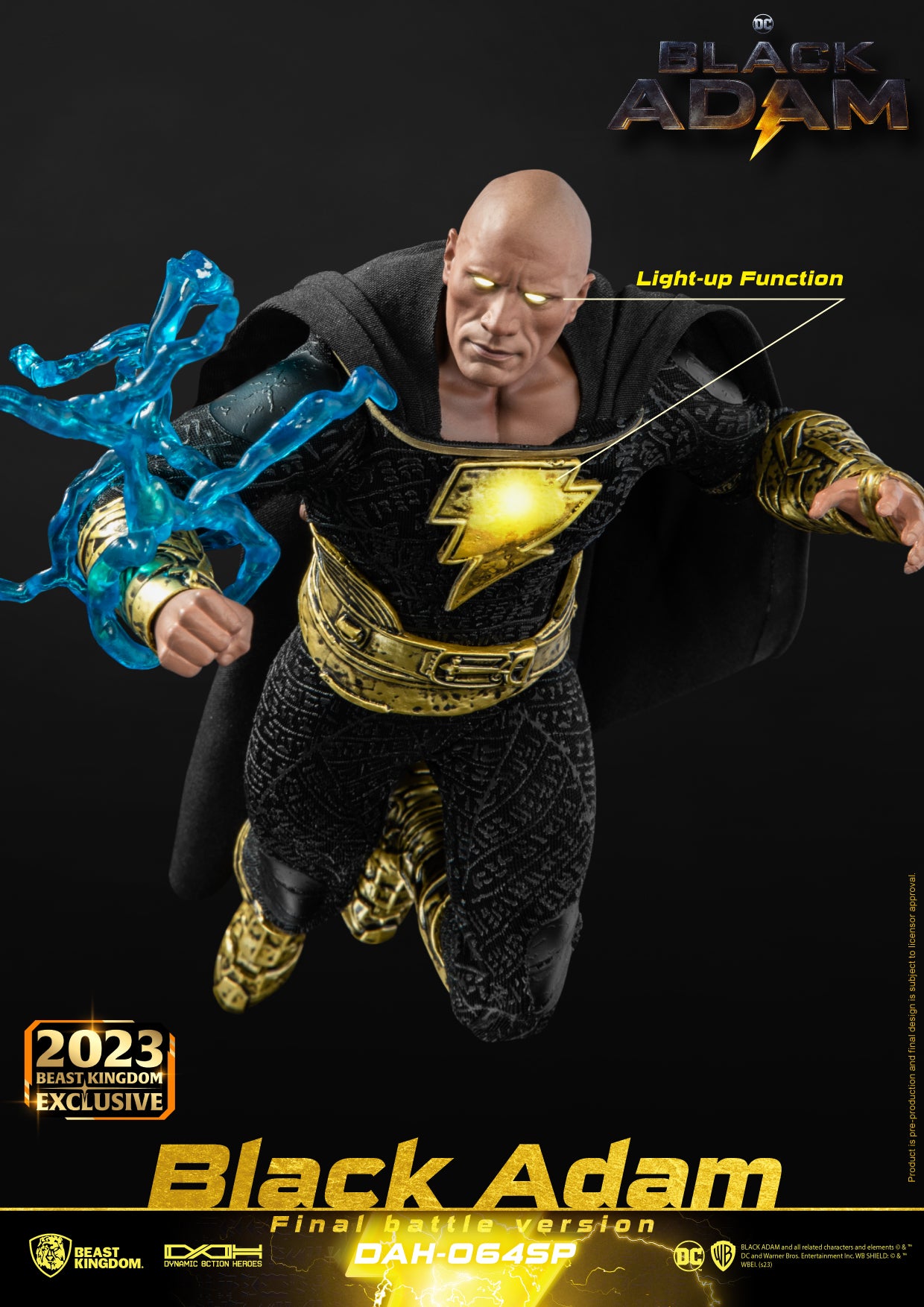 Beast Kingdom DAH-064SP Black Adam (Final battle version) Dynamic 8ction Heroes