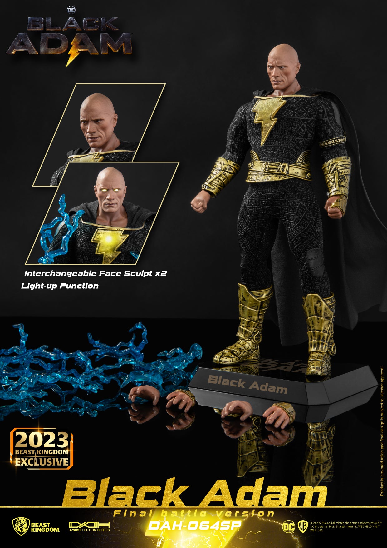 Beast Kingdom DAH-064SP Black Adam (Final battle version) Dynamic 8ction Heroes