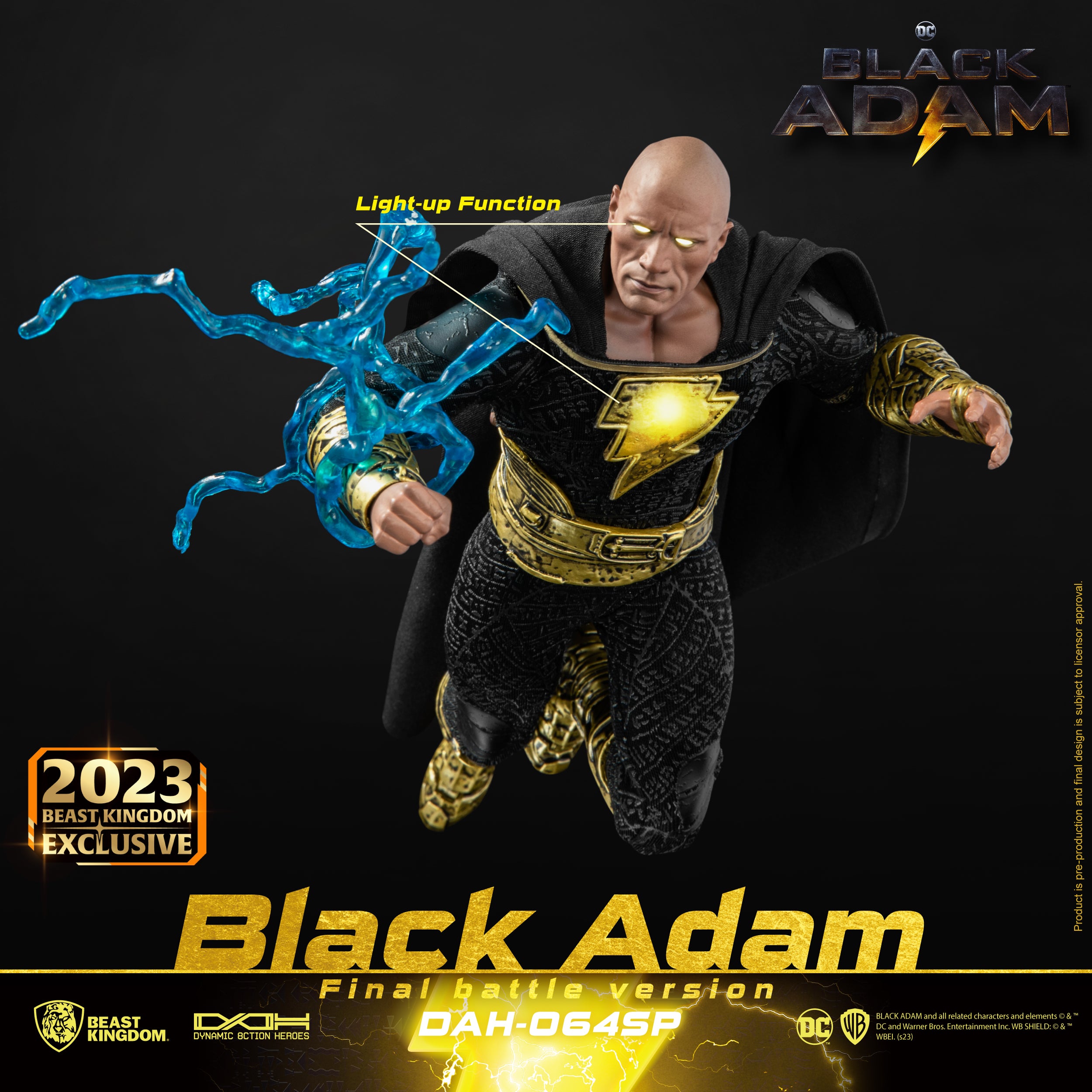 Beast Kingdom DAH-064SP Black Adam (Final battle version) Dynamic 8ction Heroes