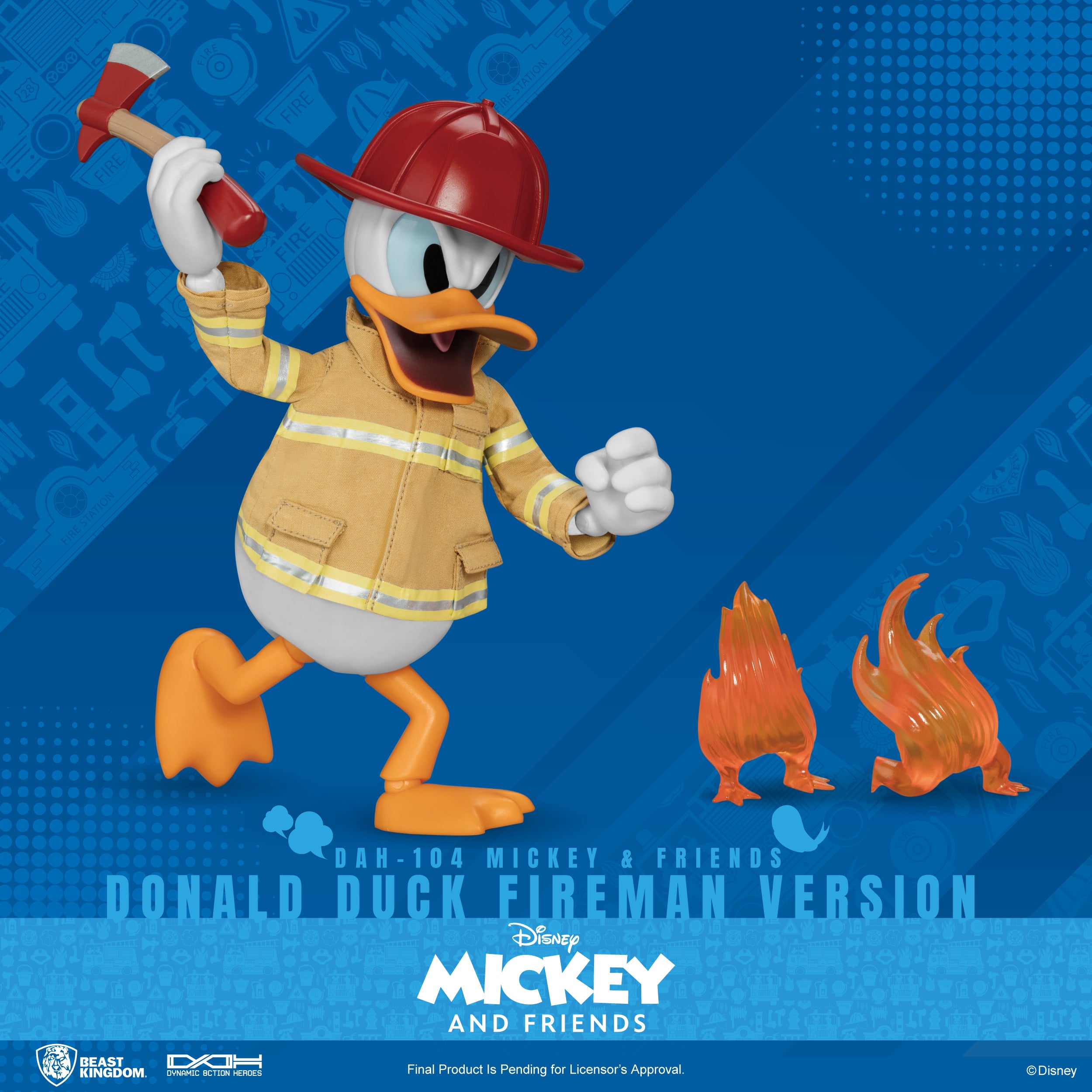 Beast Kingdom DAH-104 Mickey & Friends  Donald Duck Fireman version