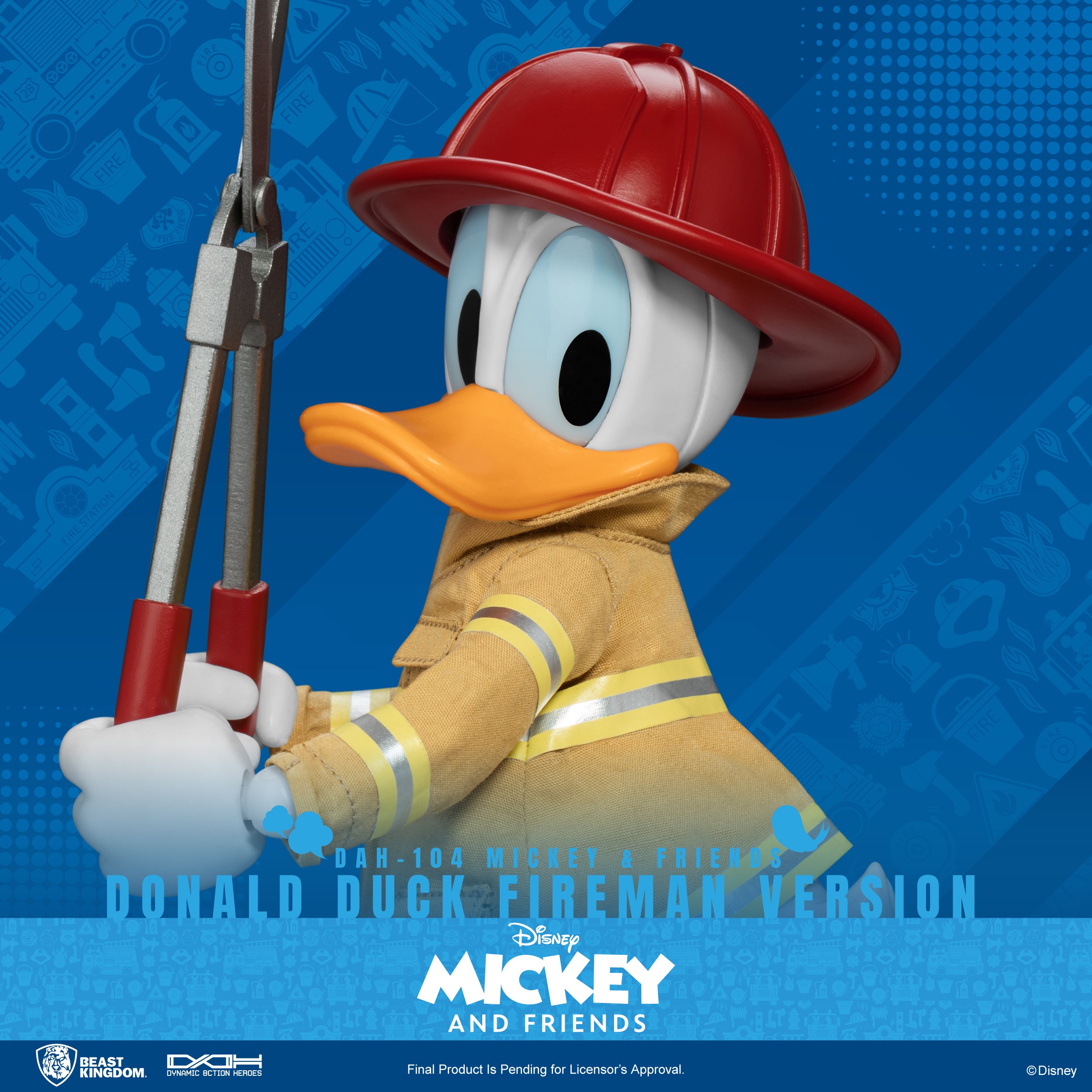 Beast Kingdom DAH-104 Mickey & Friends  Donald Duck Fireman version