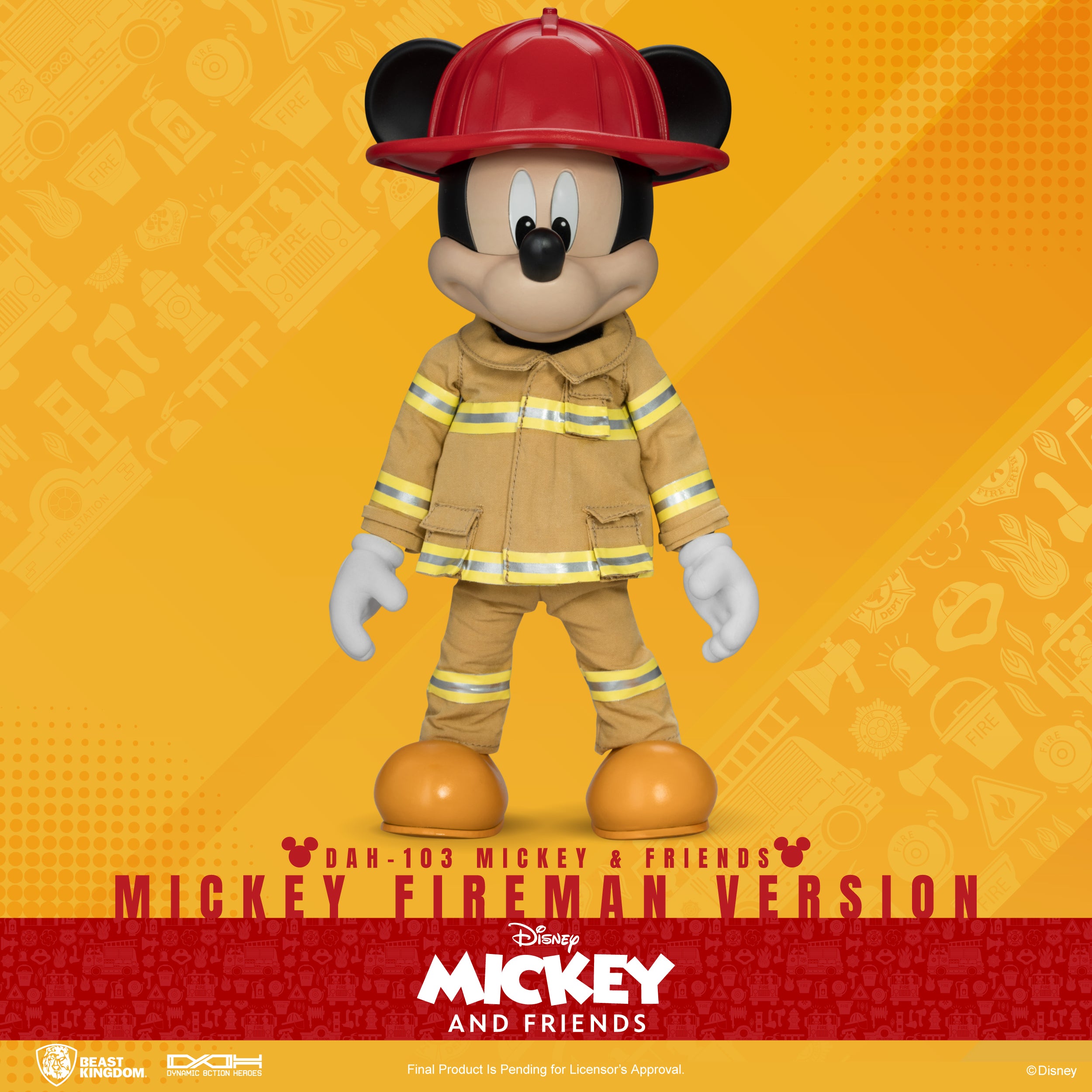 Beast Kingdom DAH-103 Mickey & Friends Mickey Fireman version