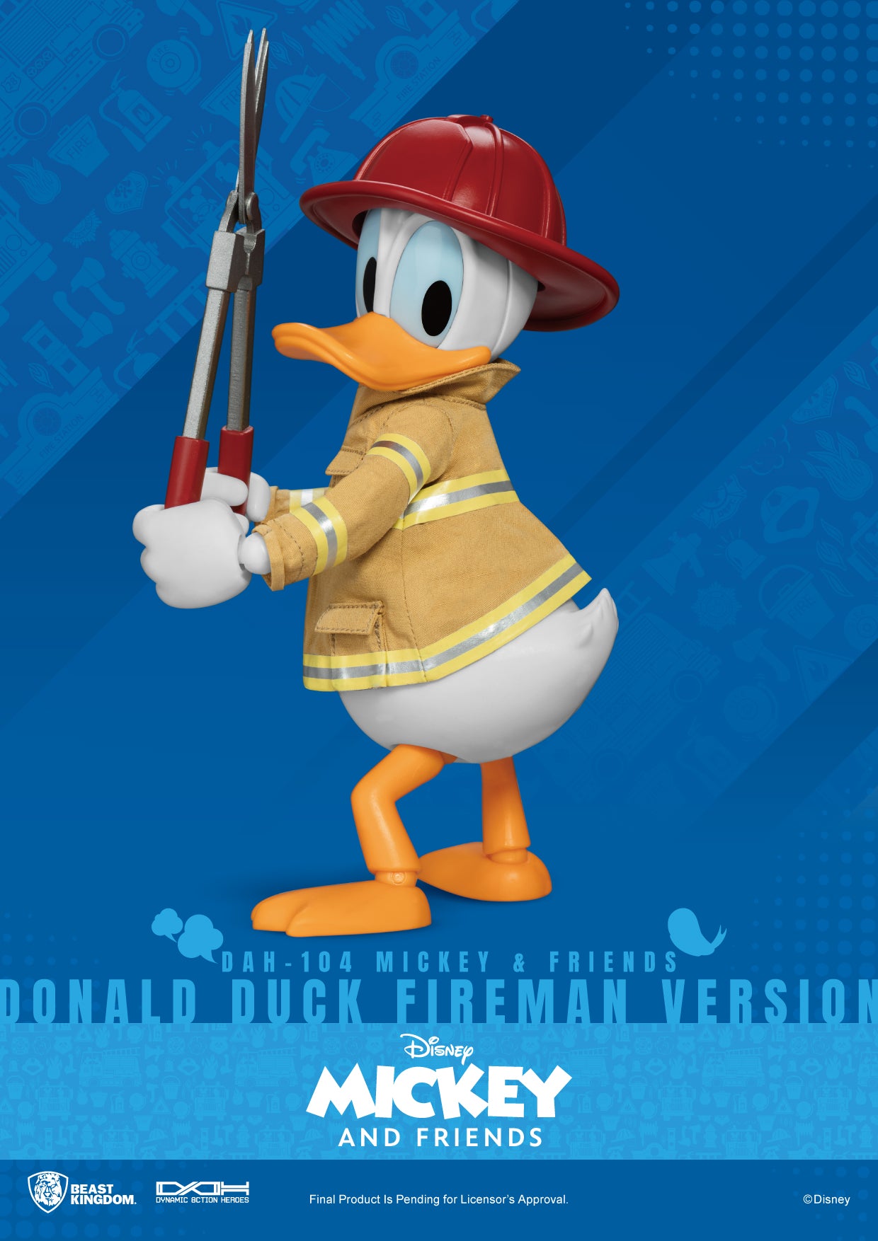 Beast Kingdom DAH-104 Mickey & Friends  Donald Duck Fireman version