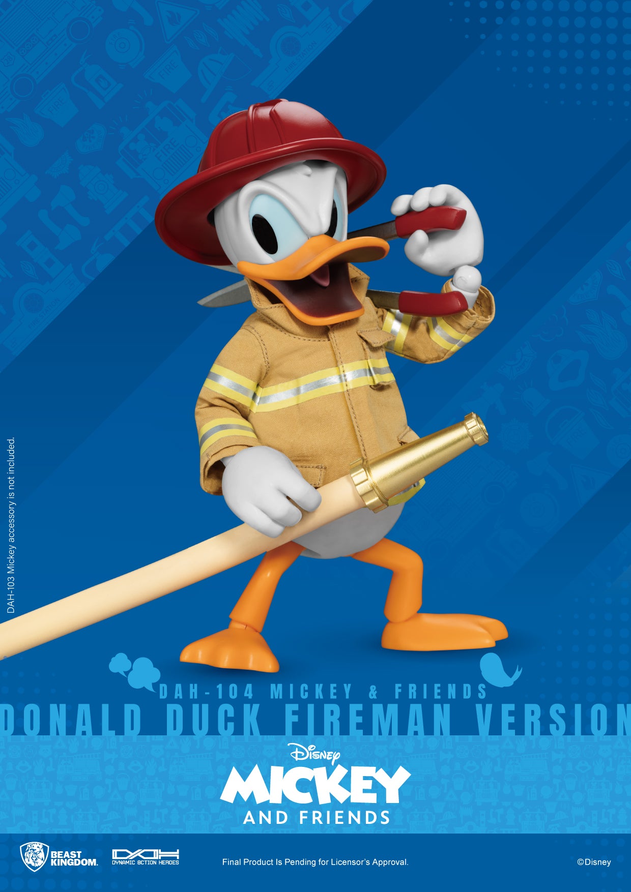 Beast Kingdom DAH-104 Mickey & Friends  Donald Duck Fireman version