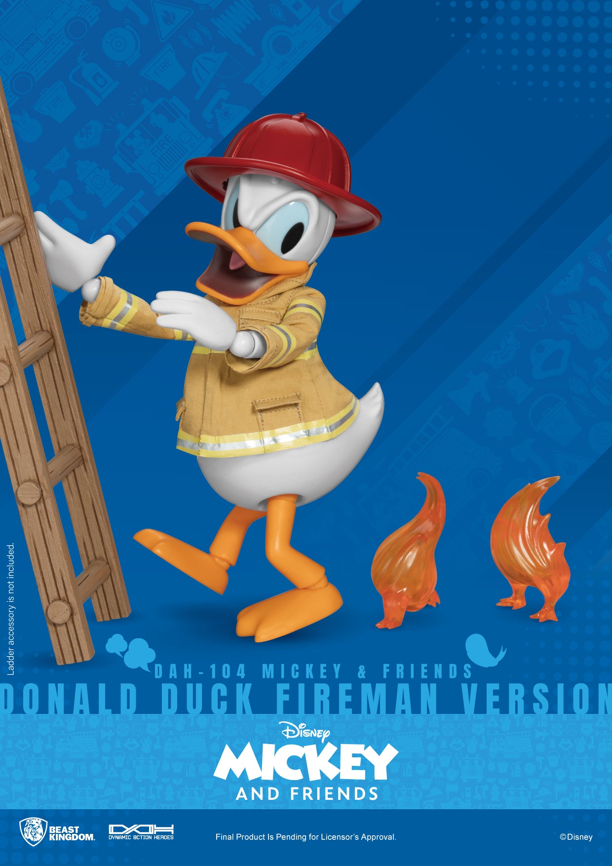 Beast Kingdom DAH-104 Mickey & Friends  Donald Duck Fireman version