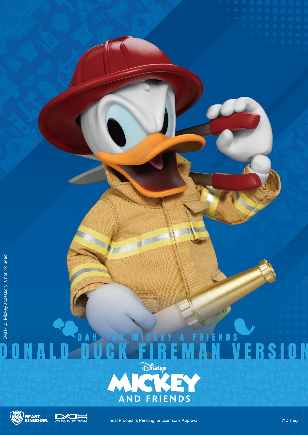 Beast Kingdom DAH-104 Mickey & Friends  Donald Duck Fireman version