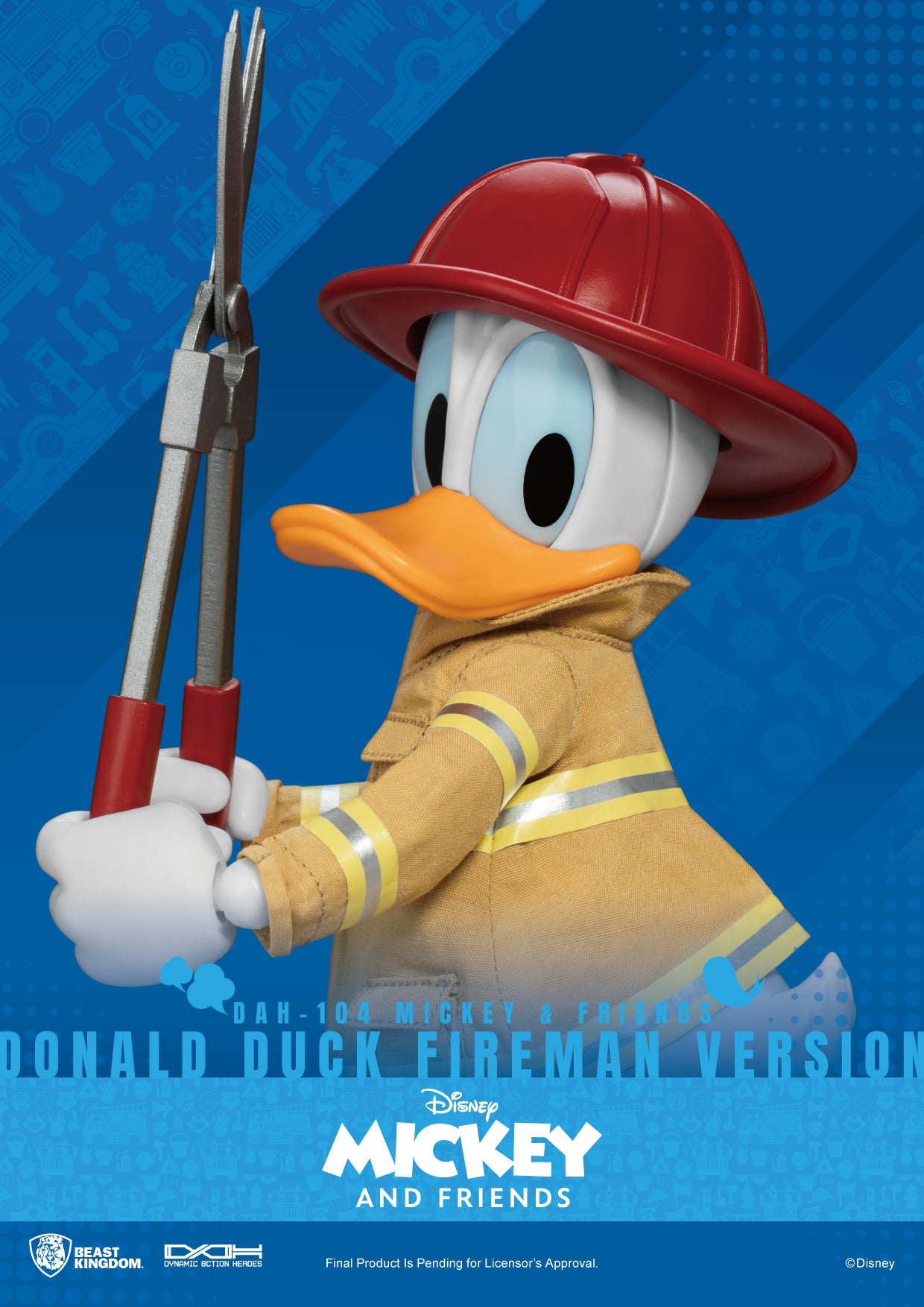 Beast Kingdom DAH-104 Mickey & Friends  Donald Duck Fireman version