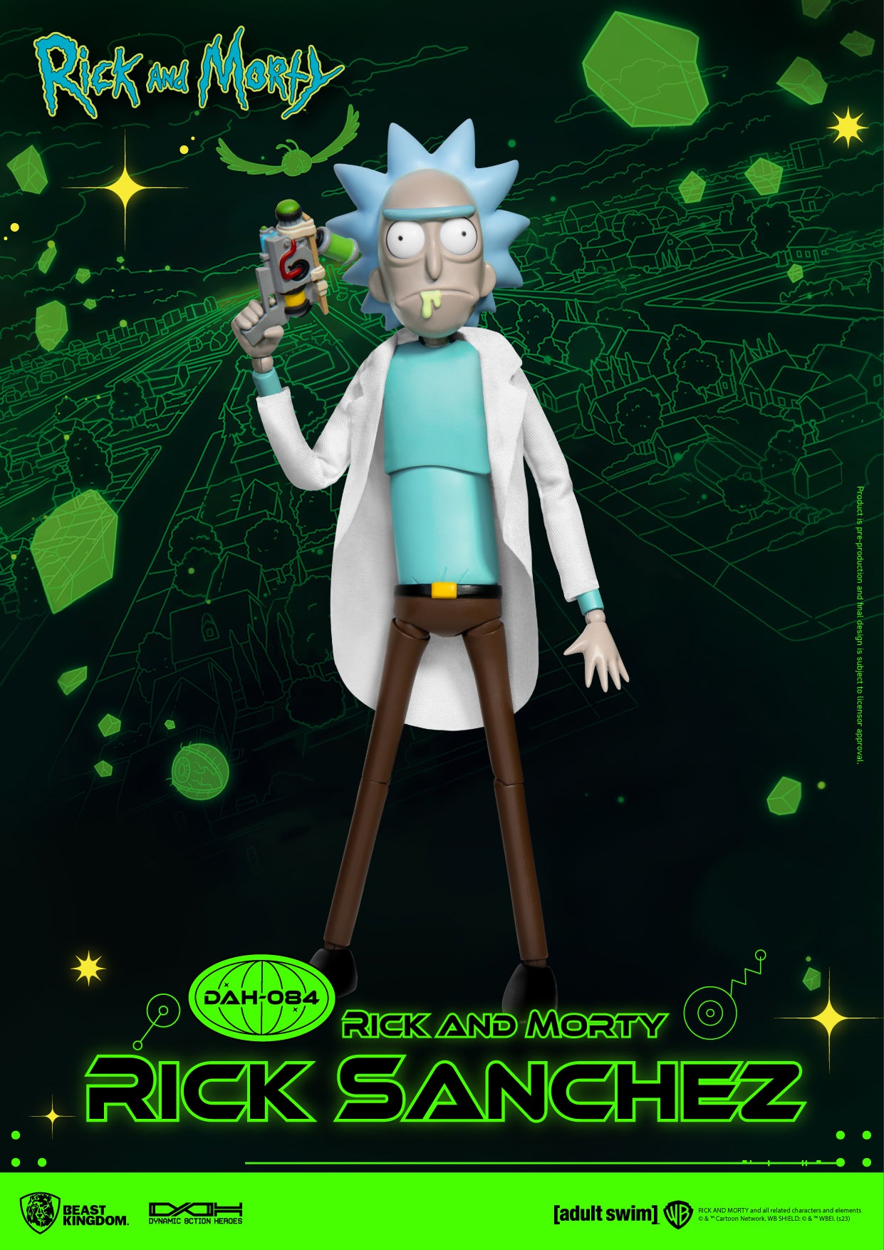 Beast Kingdom DAH-084 Rick and Morty Series: Rick Sanchez Dynamic 8ction Heroes