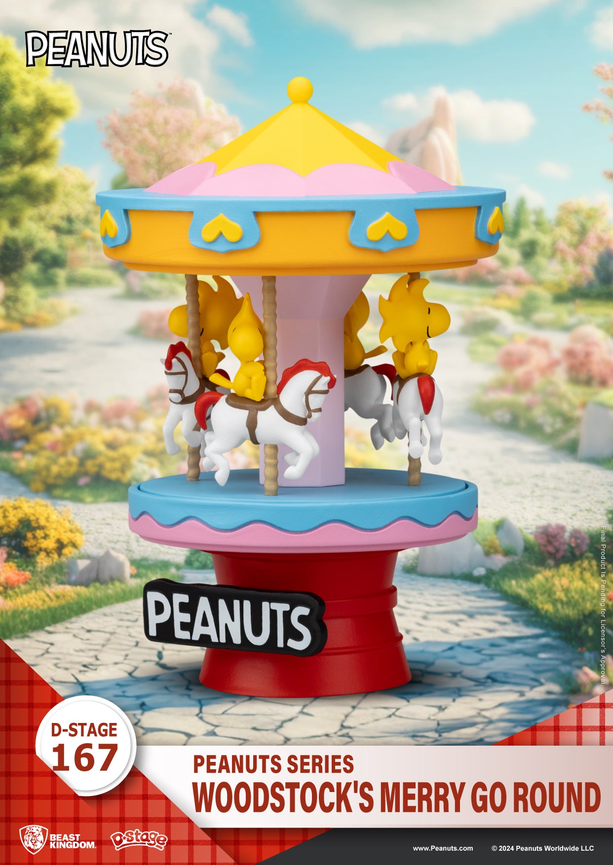 Beast Kingdom DS-167 - Peanuts Series - Woodstock's Merry Go Round