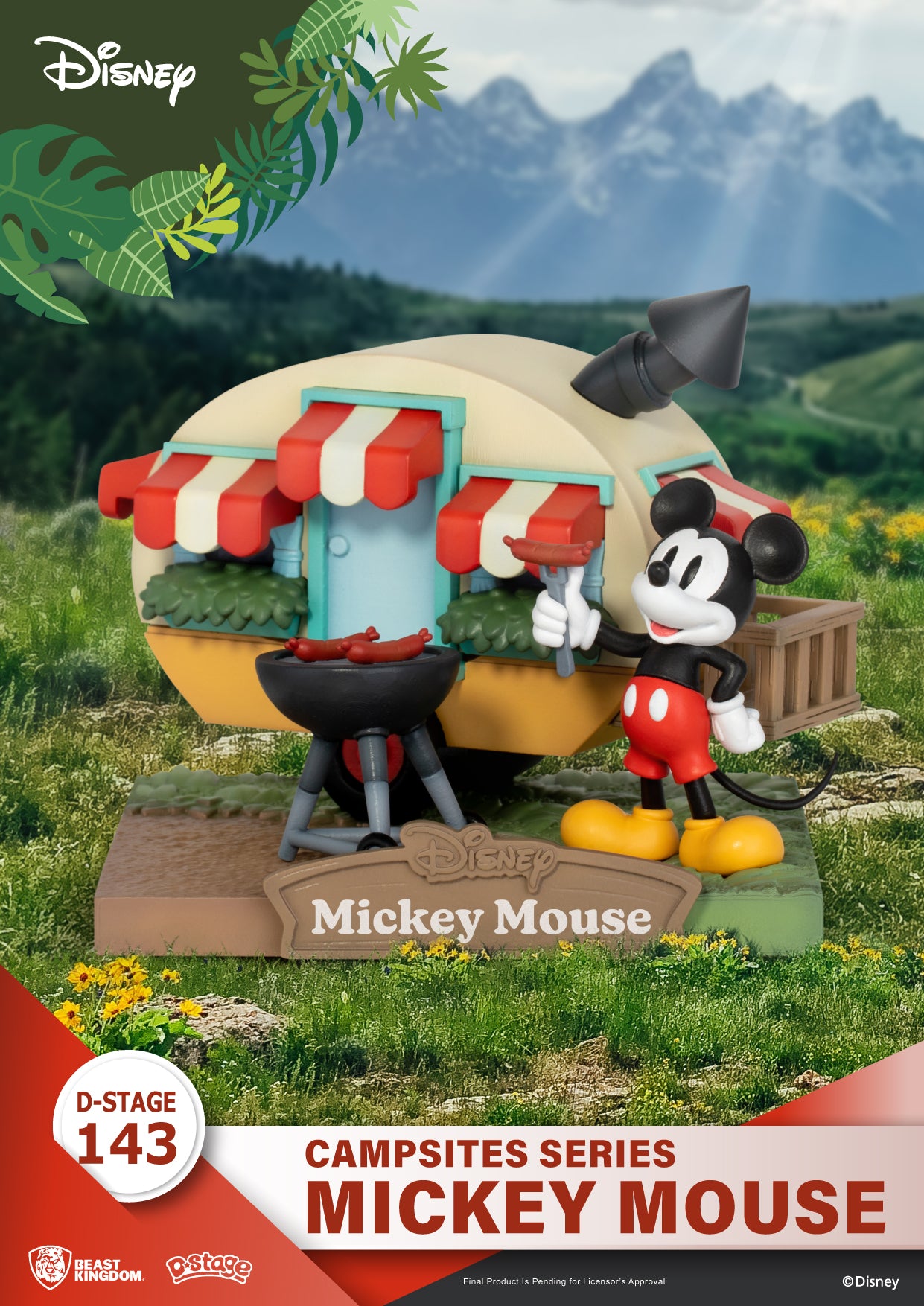 Beast Kingdom DS-143 Disney Campsites Series - Mickey Mouse Diorama Stage D-Stage Figure Statue