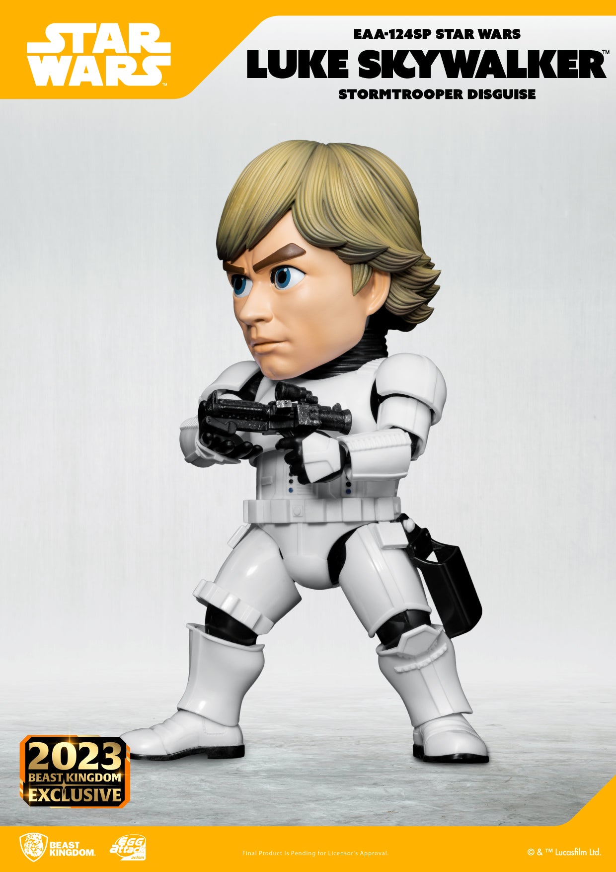 Beast Kingdom EAA-124SP STAR WARS Luke Skywalker (Stormtrooper Disguise) Egg Attack Action