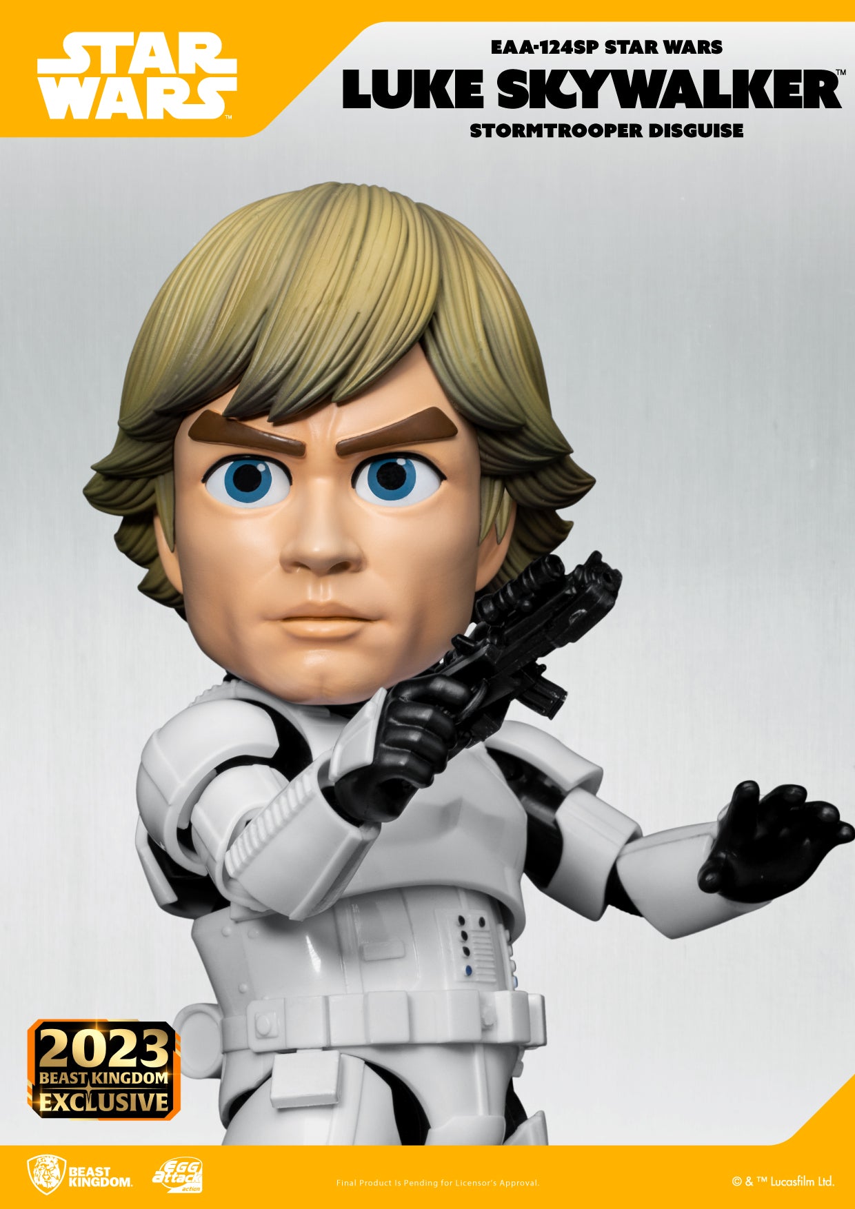 Beast Kingdom EAA-124SP STAR WARS Luke Skywalker (Stormtrooper Disguise) Egg Attack Action