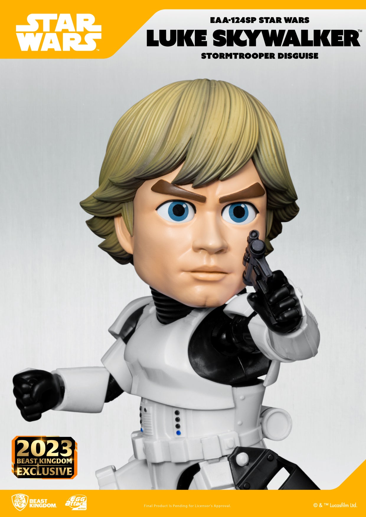 Beast Kingdom EAA-124SP STAR WARS Luke Skywalker (Stormtrooper Disguise) Egg Attack Action