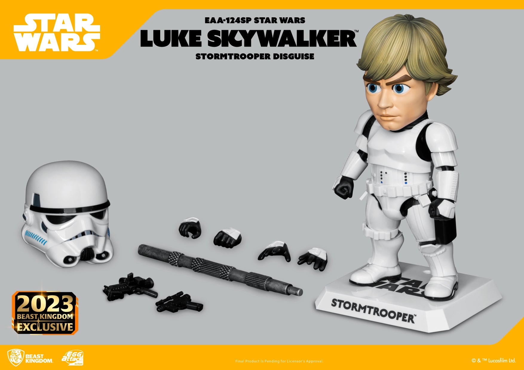 Beast Kingdom EAA-124SP STAR WARS Luke Skywalker (Stormtrooper Disguise) Egg Attack Action