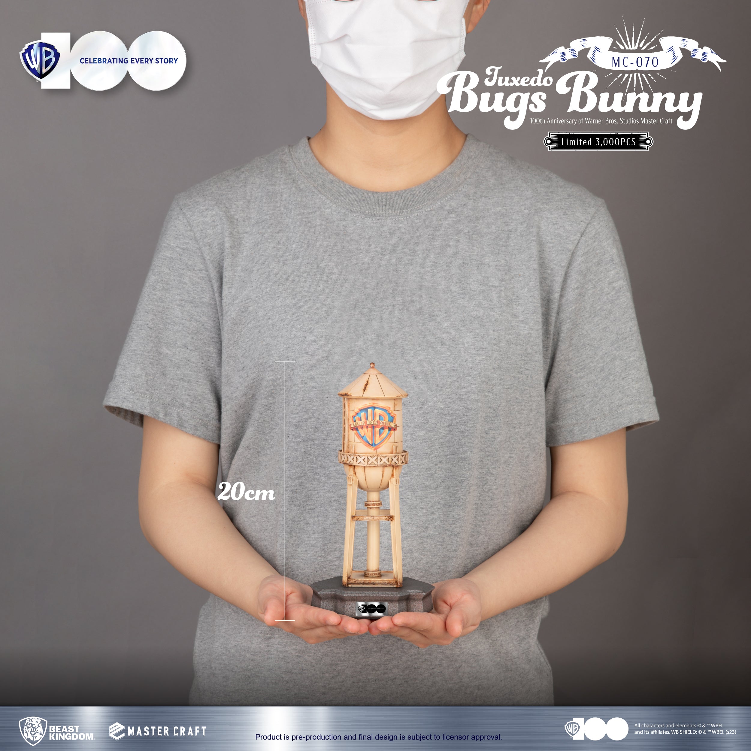 Beast Kingdom MC-070 100th Anniversary of Warner Bros. Studios Tuxedo Bugs Bunny 1:4 Scale Master Craft Figure Statue
