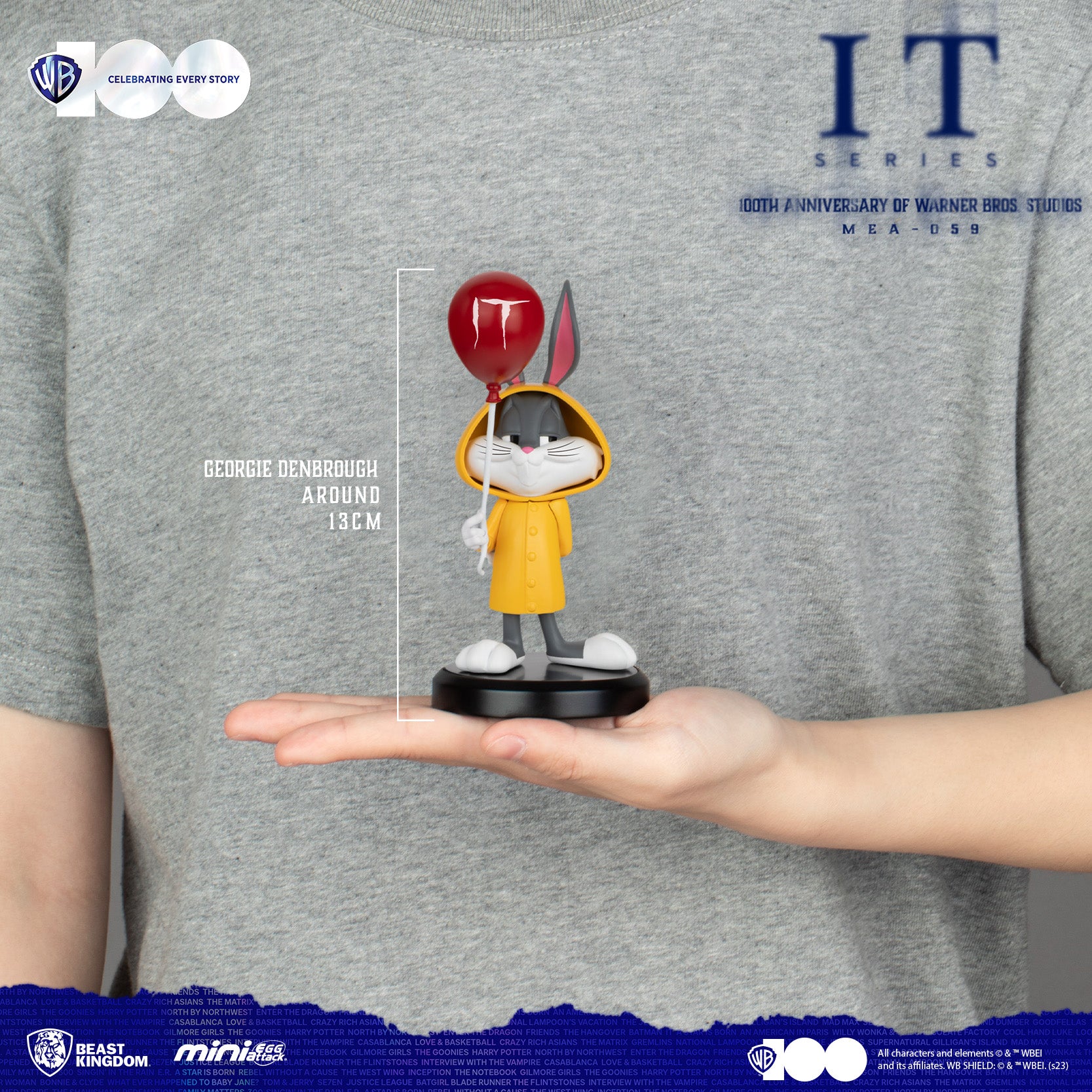 Beast Kingdom MEA-059 100th Anniversary of Warner Bros. Studios Series: IT Mini Egg Attack Figure