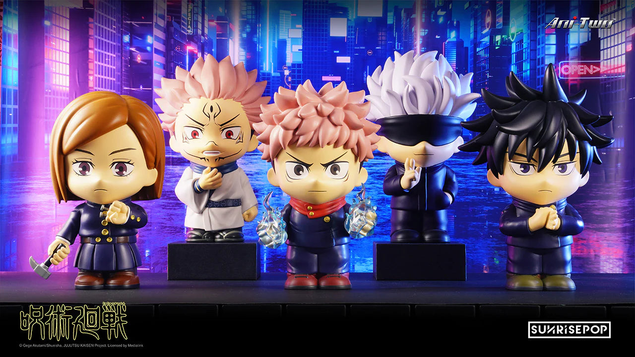 Sunrisepop Jujutsu Kaisen Yuji,Megumi,Satoru,Nobara,Sukuna Figural Bank