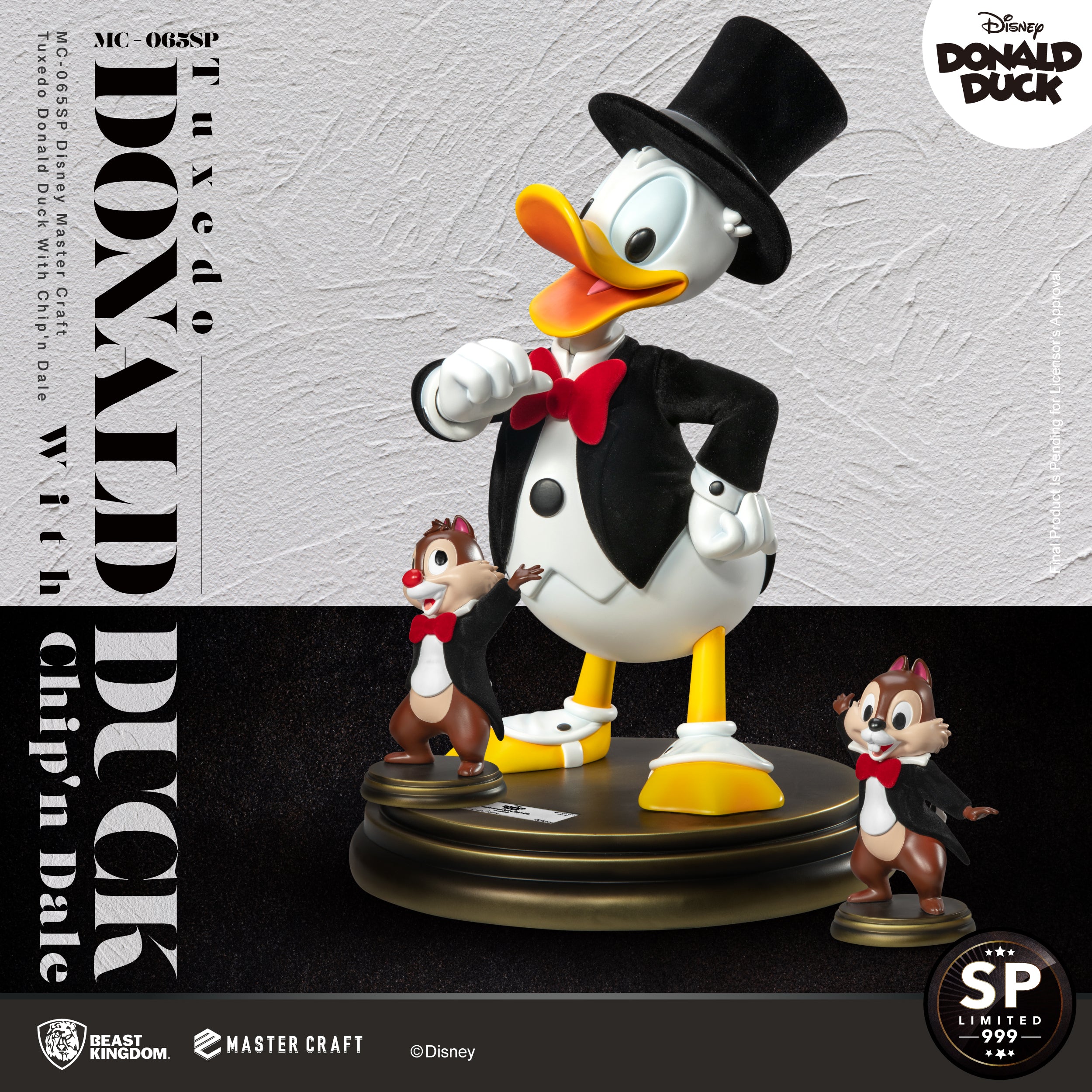 MC-065SP Disney Master Craft Tuxedo Donald Duck (With Chip'n Dale)