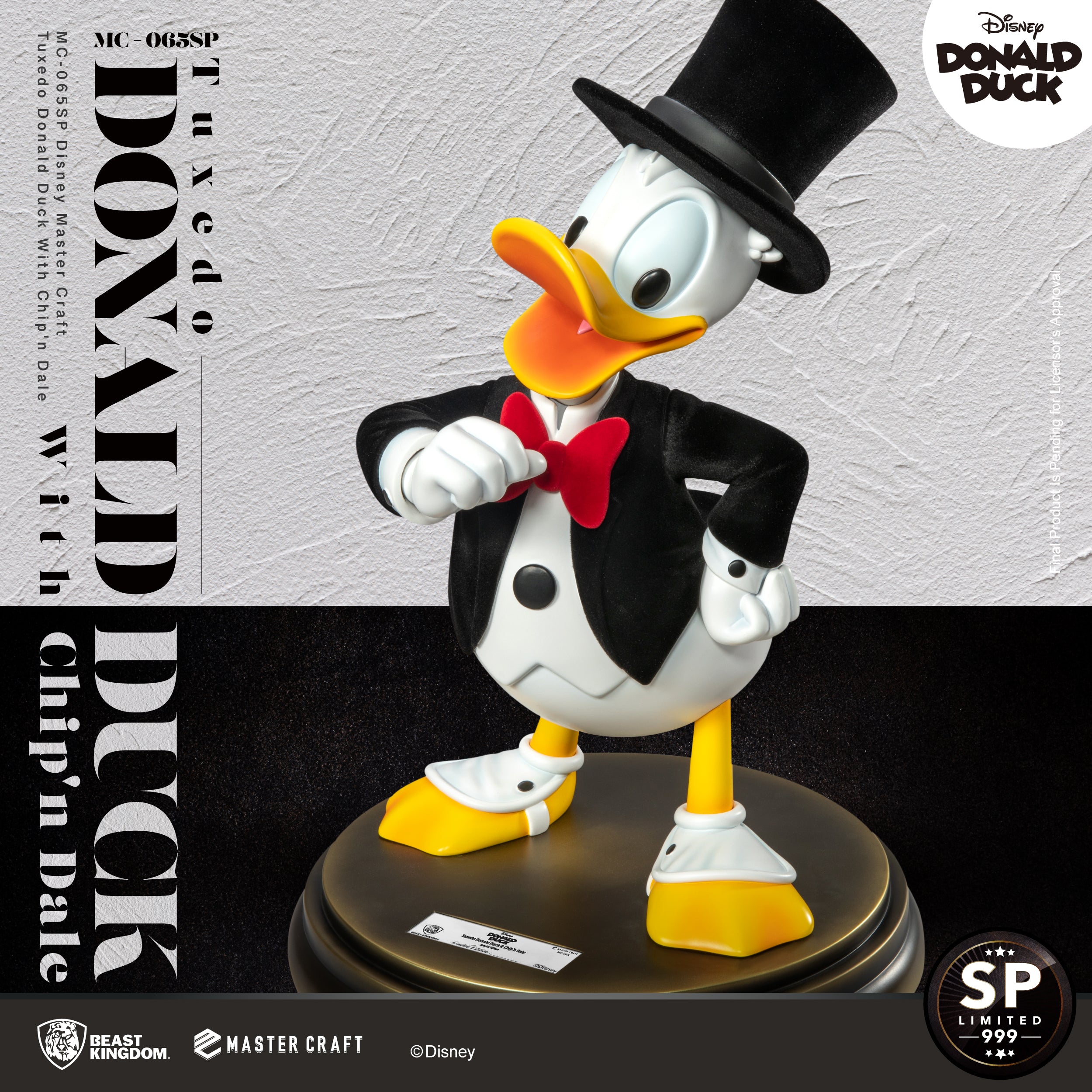 MC-065SP Disney Master Craft Tuxedo Donald Duck (With Chip'n Dale)
