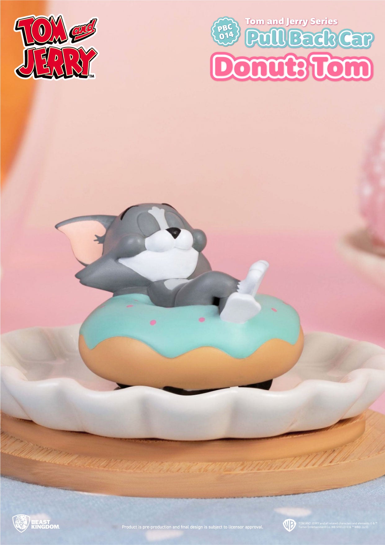 Beast Kingdom PBC-014 Tom and Jerry Series Pull Back Car Blind box Set(6pcs)