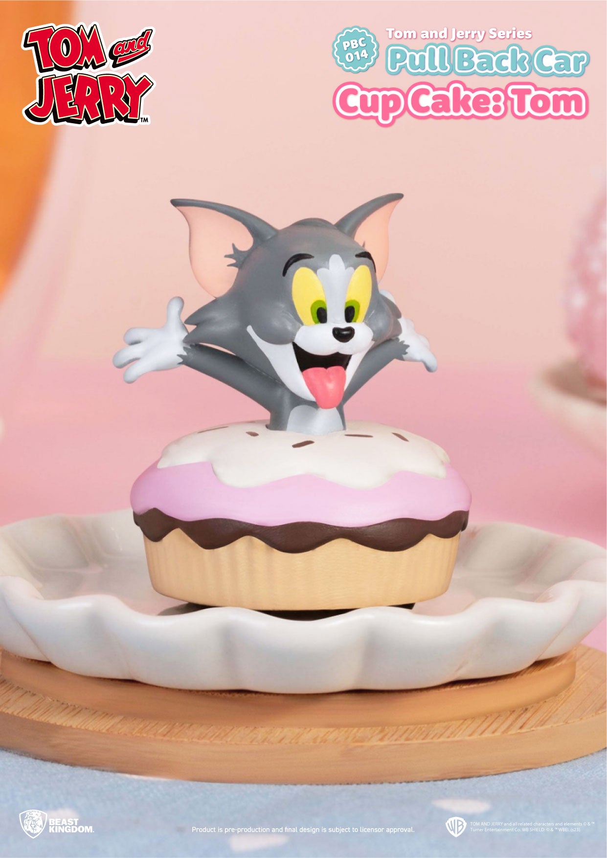 Beast Kingdom PBC-014 Tom and Jerry Series Pull Back Car Blind box Set(6pcs)