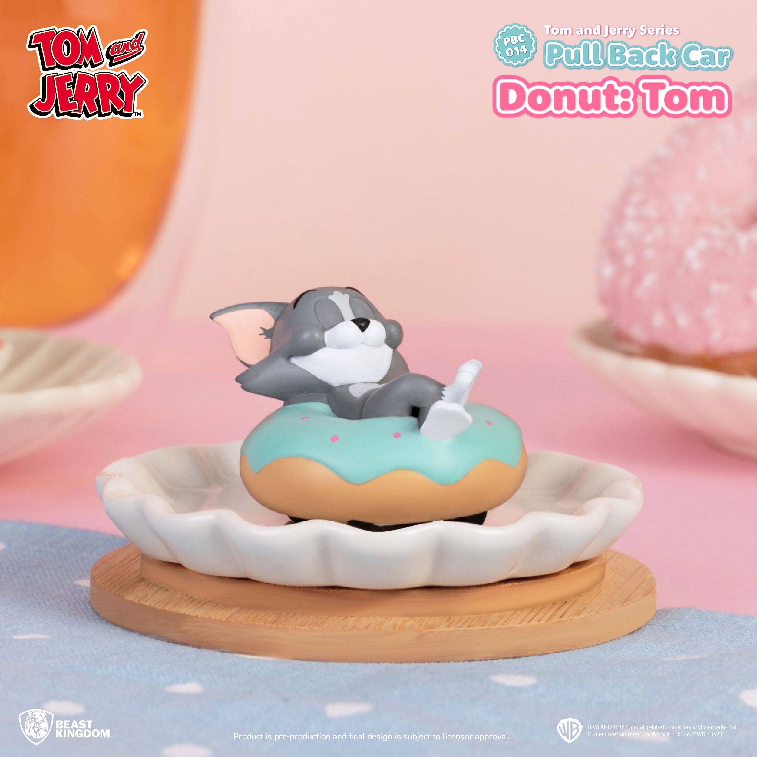 Beast Kingdom PBC-014 Tom and Jerry Series Pull Back Car Blind box Set(6pcs)