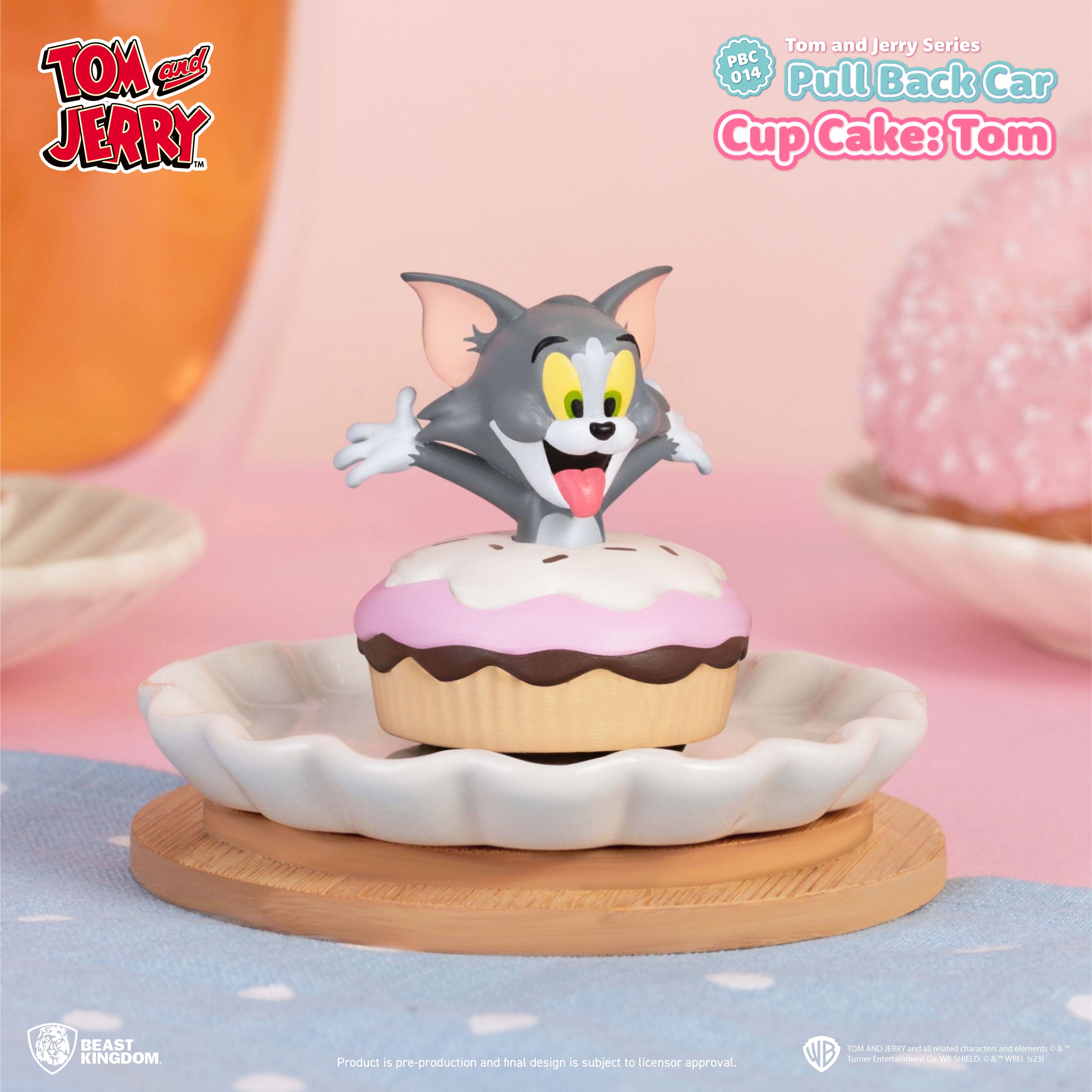Beast Kingdom PBC-014 Tom and Jerry Series Pull Back Car Blind box Set(6pcs)