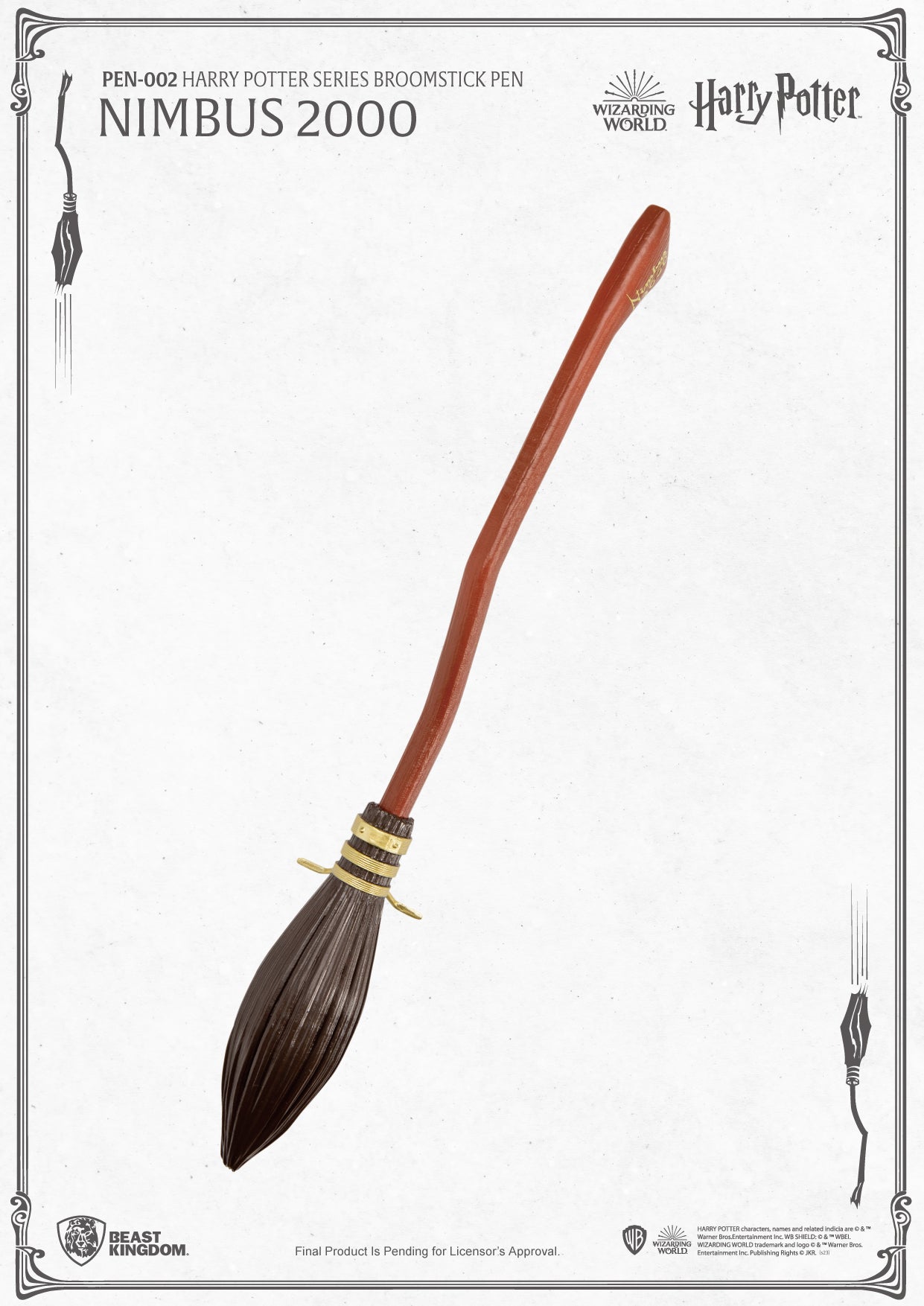 Beast Kingdom PEN-002 WARNER BROS: Harry Potter Series Broomstick Pen Nimbus 2000