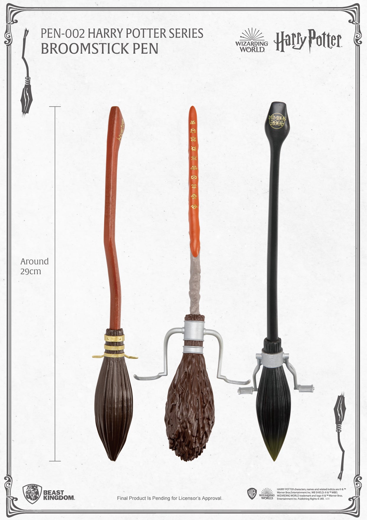 Beast Kingdom PEN-002 WARNER BROS: Harry Potter Series Broomstick Pen Nimbus 2000
