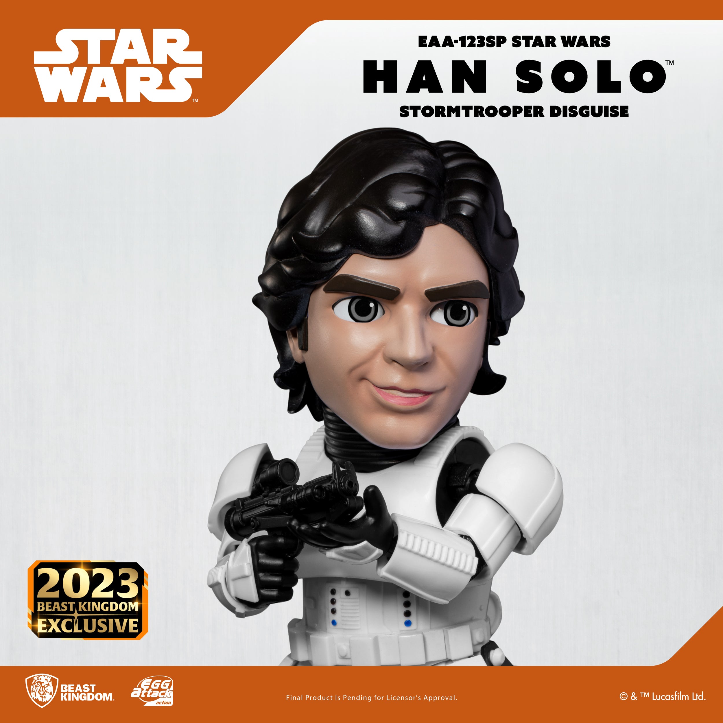 Beast Kingdom EAA-123SP STAR WARS Han Solo (Stormtrooper Disguise) Egg Attack Action