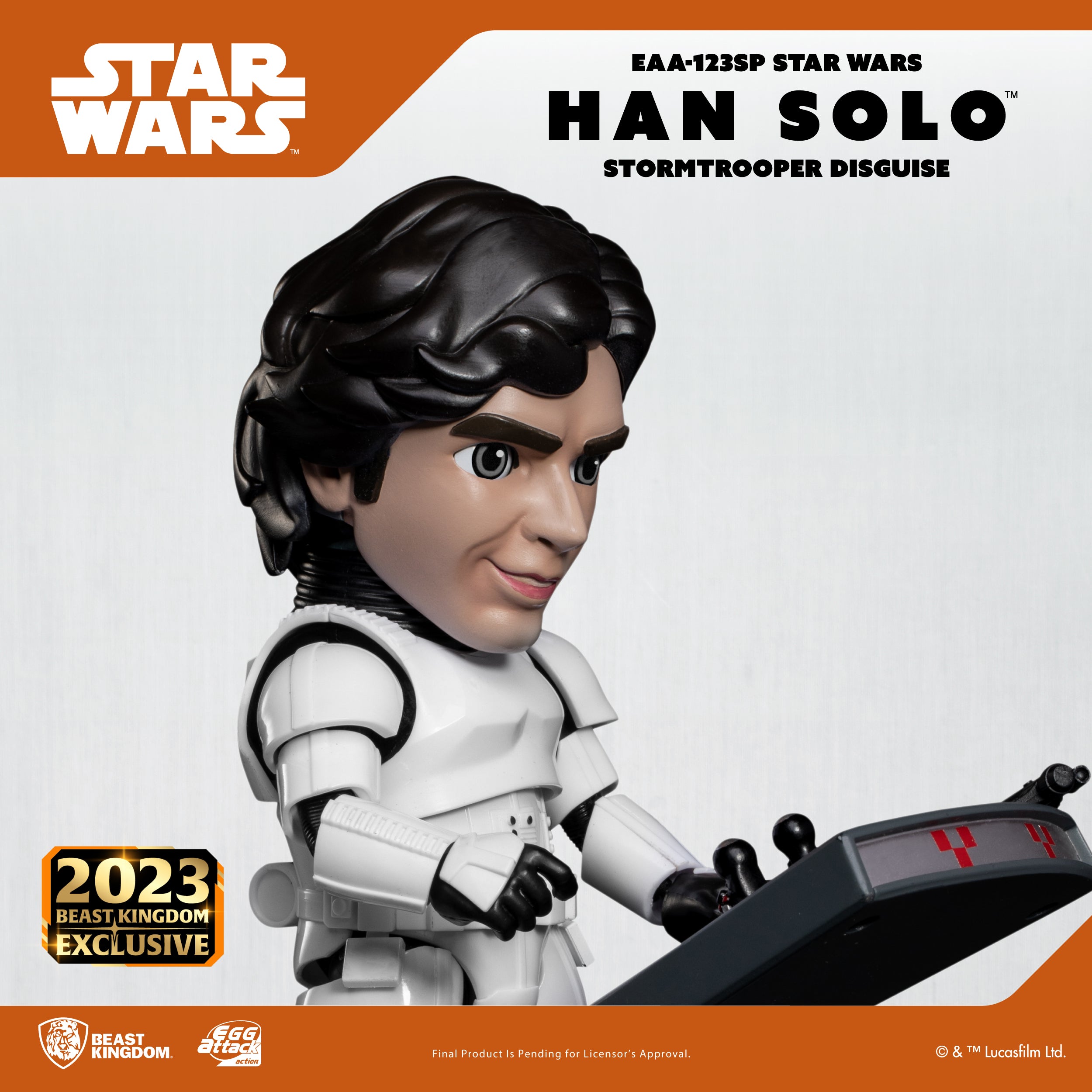 Beast Kingdom EAA-123SP STAR WARS Han Solo (Stormtrooper Disguise) Egg Attack Action
