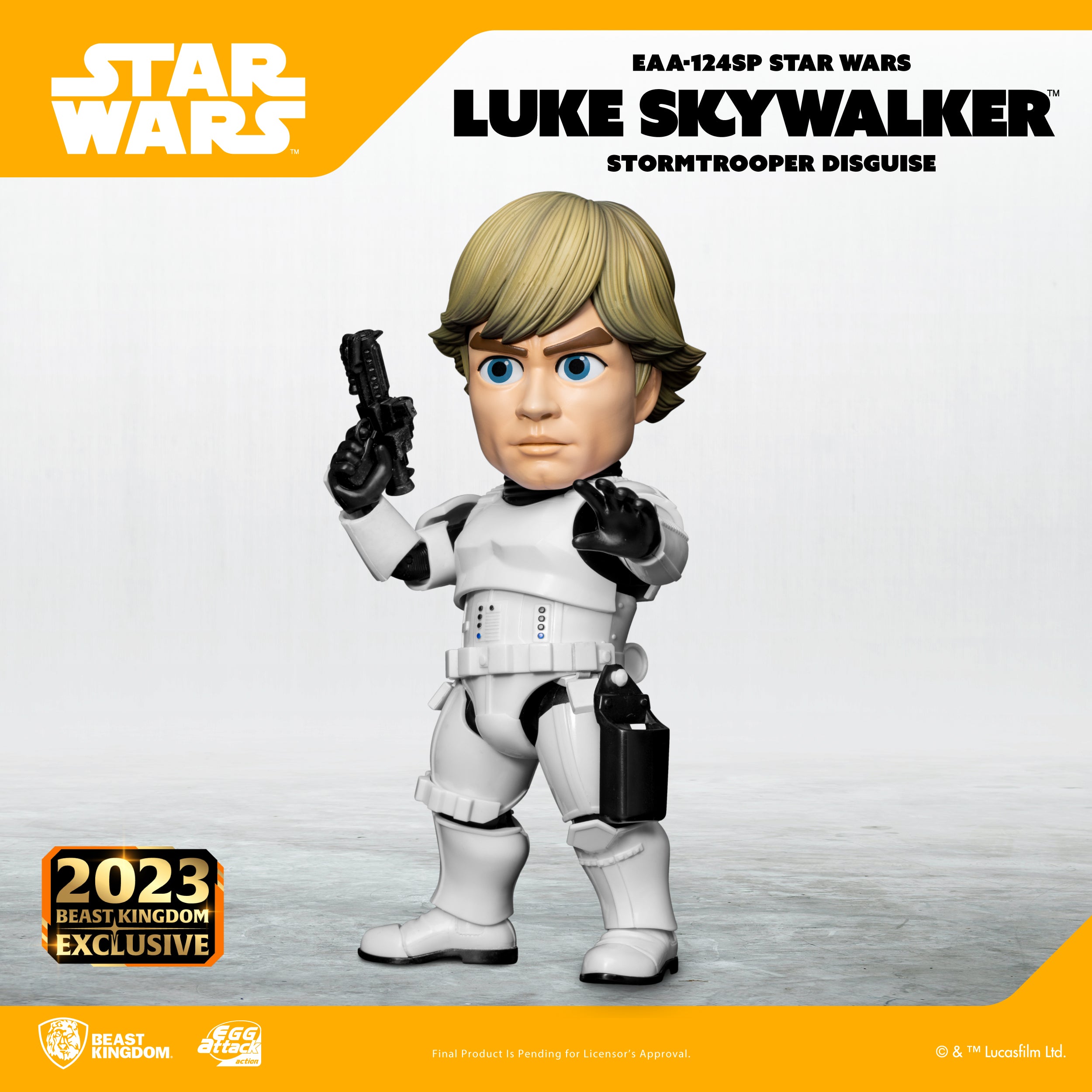 Beast Kingdom EAA-124SP STAR WARS Luke Skywalker (Stormtrooper Disguise) Egg Attack Action