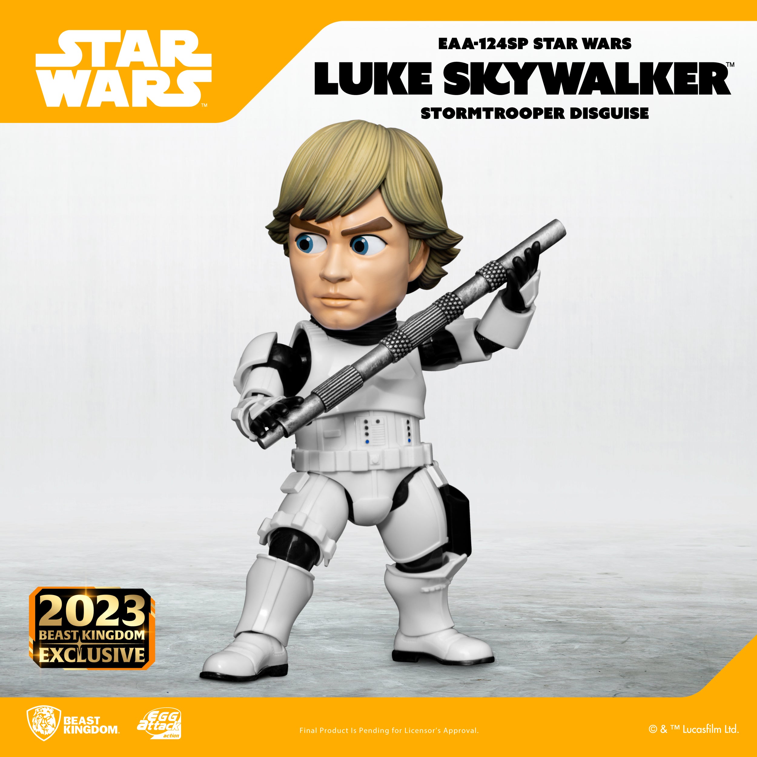 Beast Kingdom EAA-124SP STAR WARS Luke Skywalker (Stormtrooper Disguise) Egg Attack Action