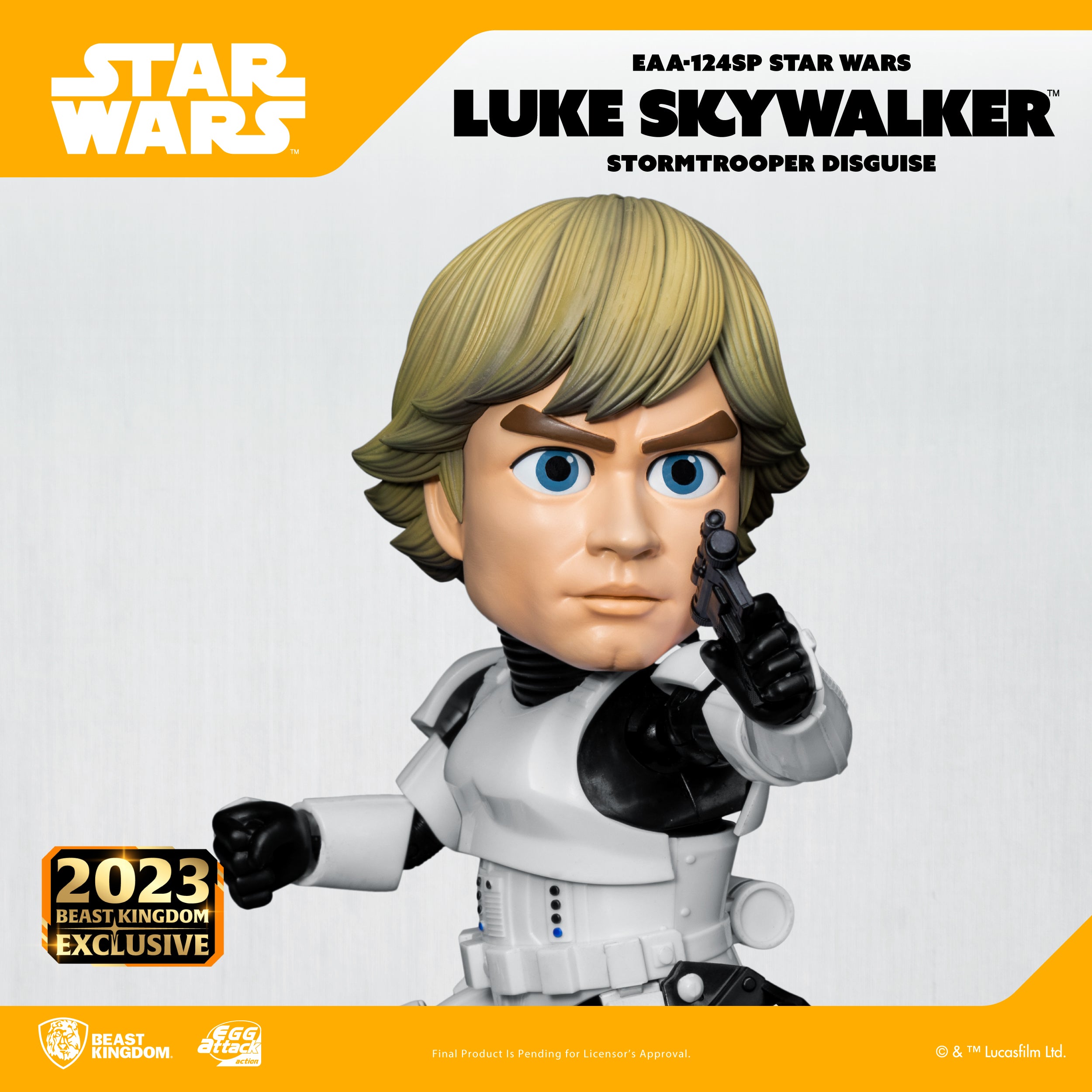Beast Kingdom EAA-124SP STAR WARS Luke Skywalker (Stormtrooper Disguise) Egg Attack Action