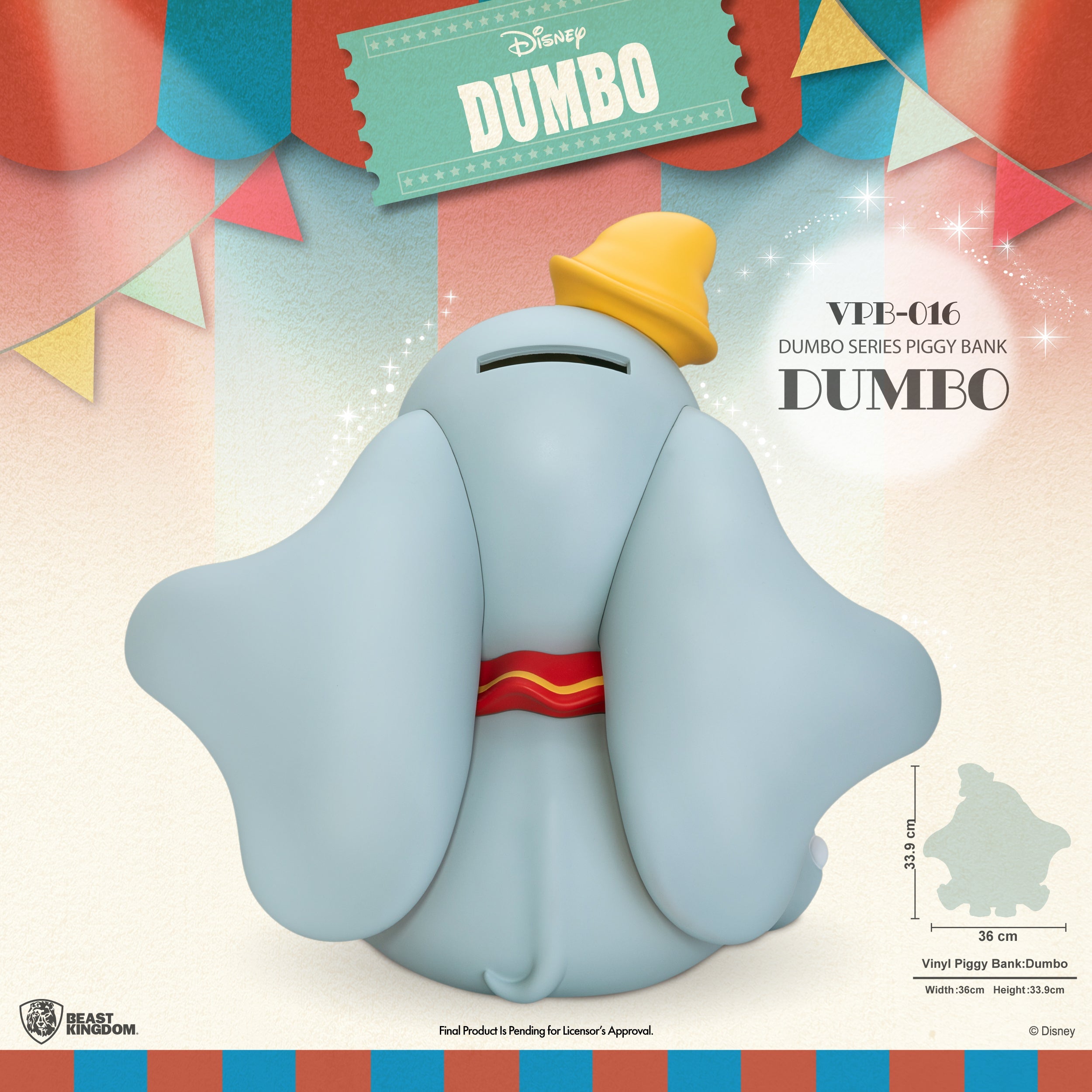 Beast Kingdom VPB-016 Dumbo Series Piggy Bank: Dumbo