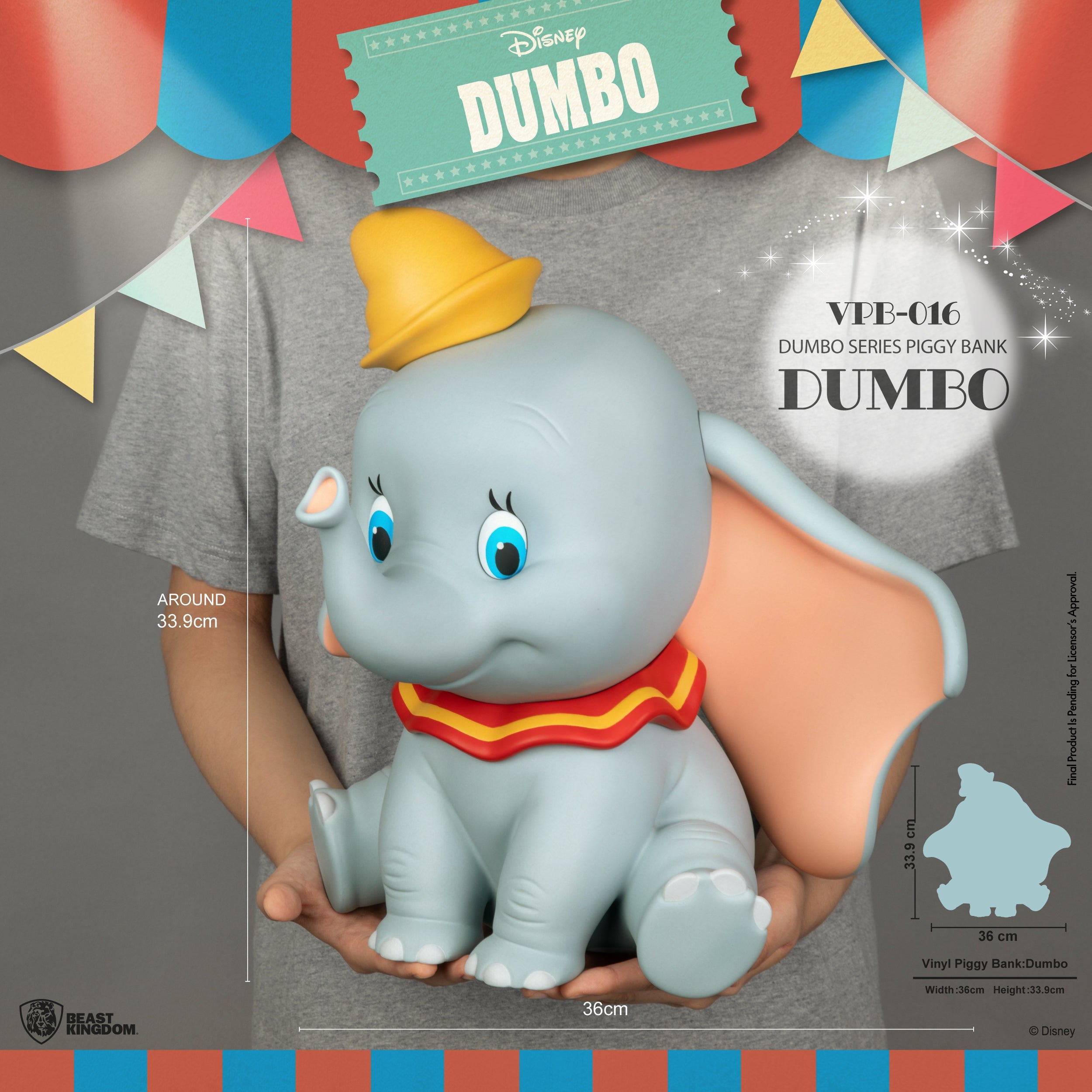 Beast Kingdom VPB-016 Dumbo Series Piggy Bank: Dumbo