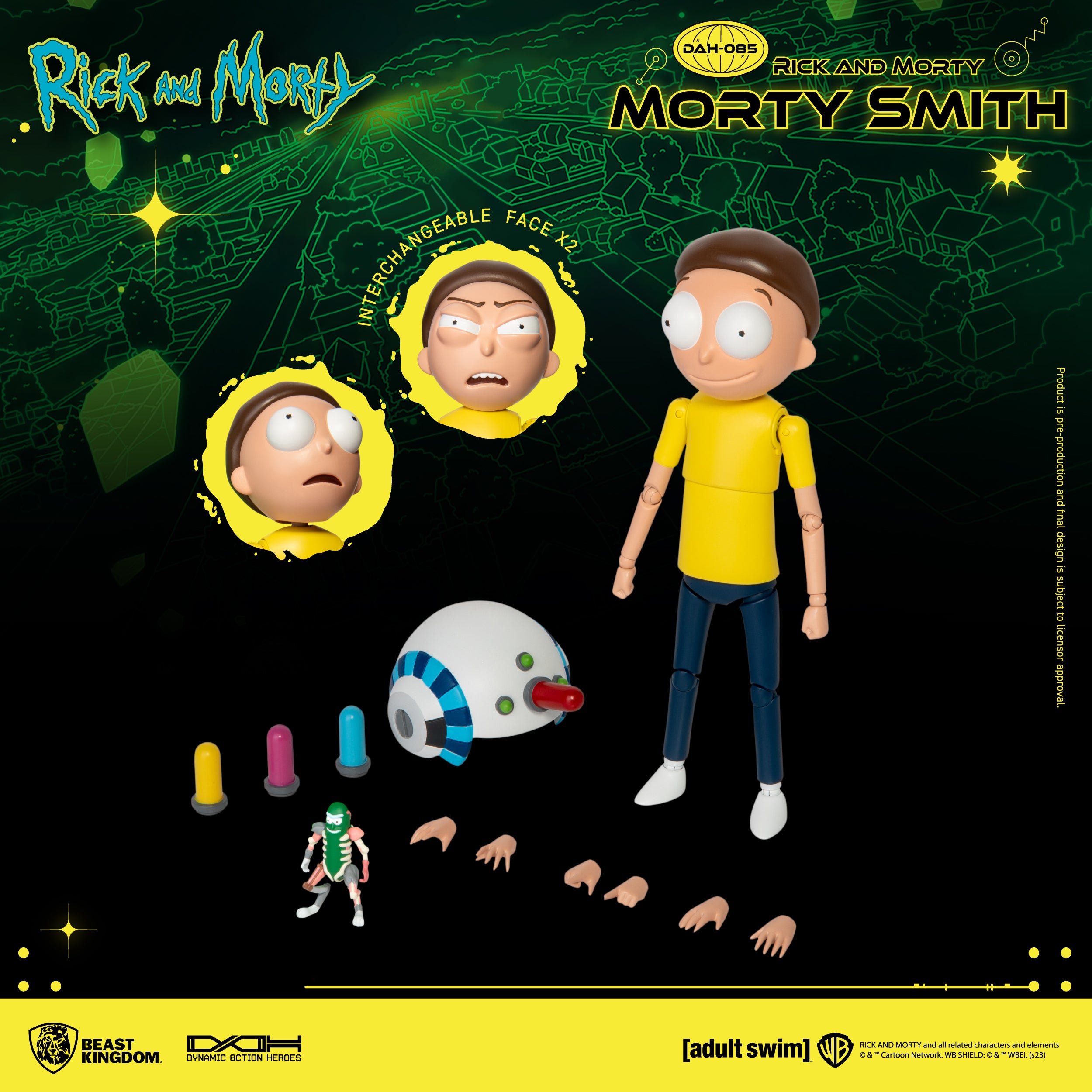 Beast Kingdom DAH-085 Rick and Morty Series: Morty Smith Dynamic 8ction Heroes