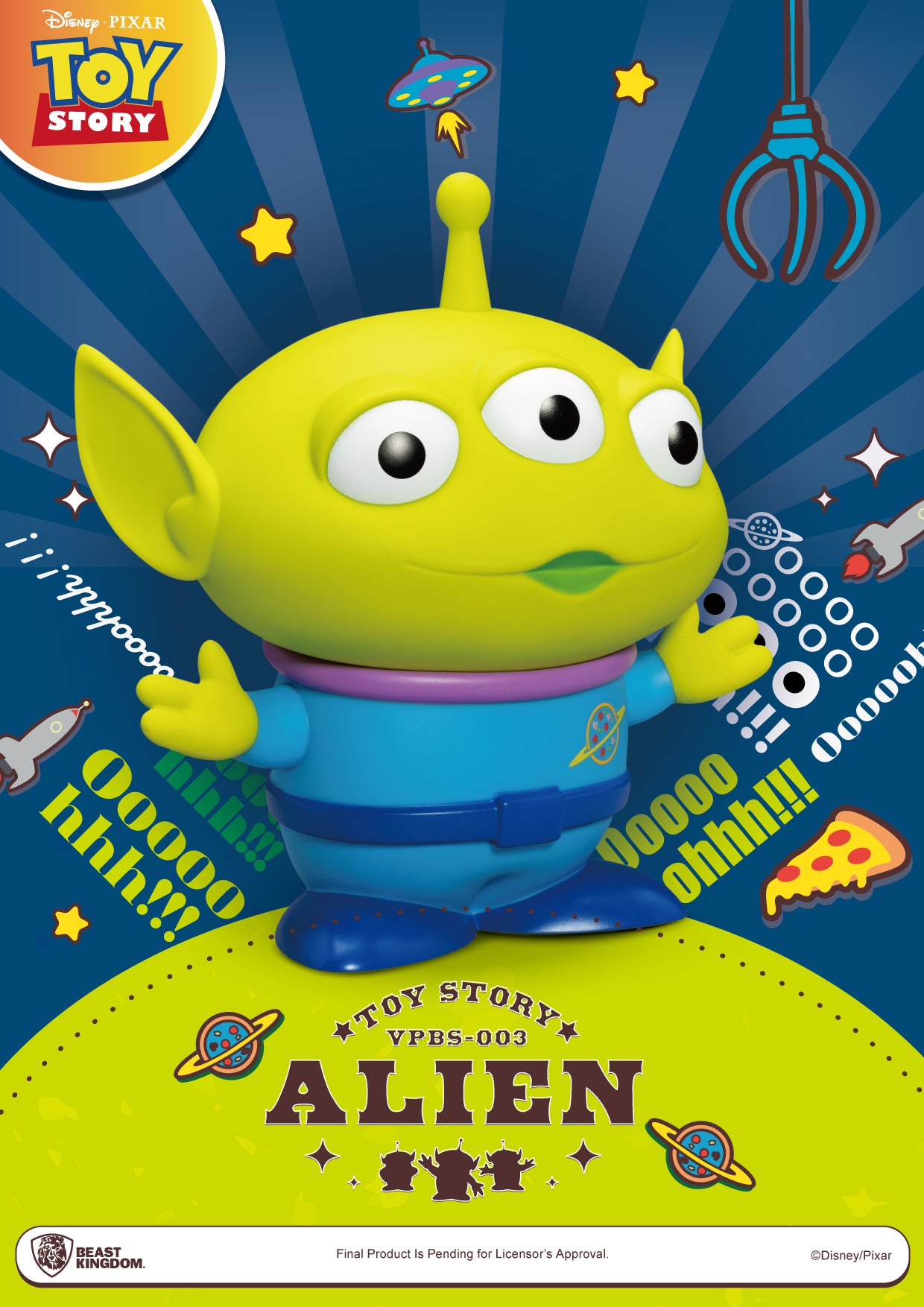 Beast Kingdom VPBS-003 TOY STORY Small Vinyl Piggy Bank ALIEN