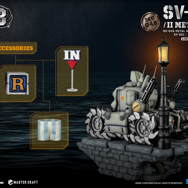 Beast Kingdom Mc-048 Metal Slug3 Sv-001/Ii Slug 1:4 Scale Master Craft Figure Statue Mc