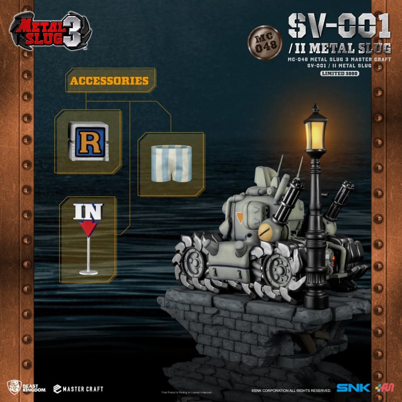 Beast Kingdom Mc-048 Metal Slug3 Sv-001/Ii Slug 1:4 Scale Master Craft Figure Statue Mc