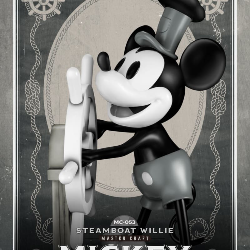 Beast Kingdom Mc-053 Disney Steamboat Willie Mickey Master Craft Figure Statue Mc
