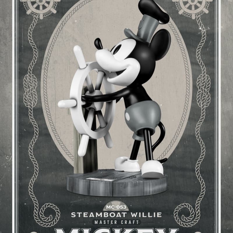 Beast Kingdom Mc-053 Disney Steamboat Willie Mickey Master Craft Figure Statue Mc