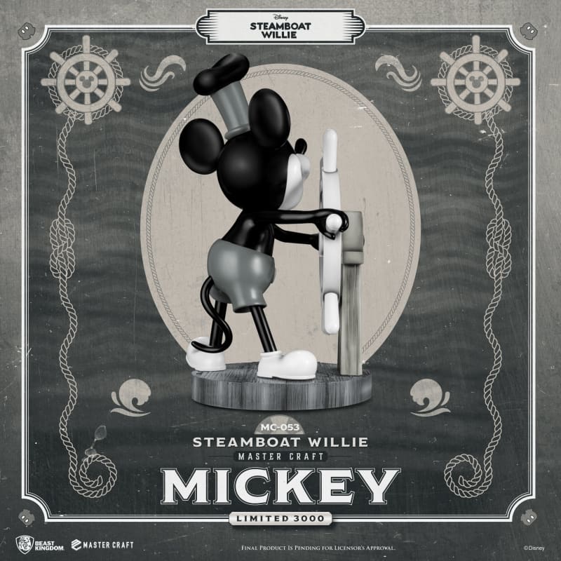 Beast Kingdom Mc-053 Disney Steamboat Willie Mickey Master Craft Figure Statue Mc