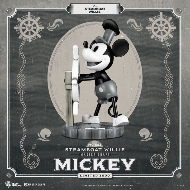 Beast Kingdom Mc-053 Disney Steamboat Willie Mickey Master Craft Figure Statue Mc
