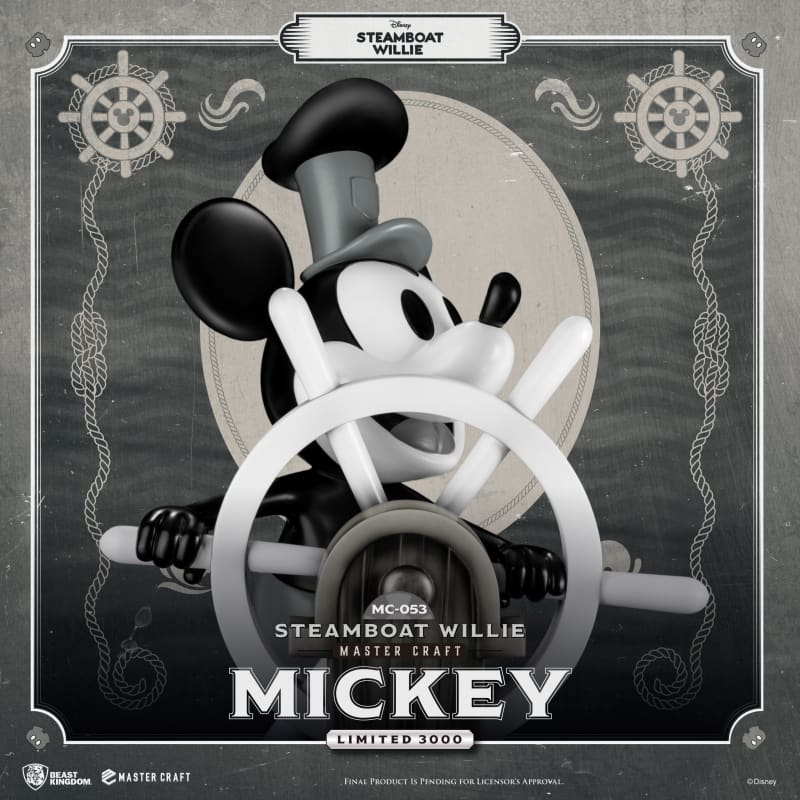 Beast Kingdom Mc-053 Disney Steamboat Willie Mickey Master Craft Figure Statue Mc