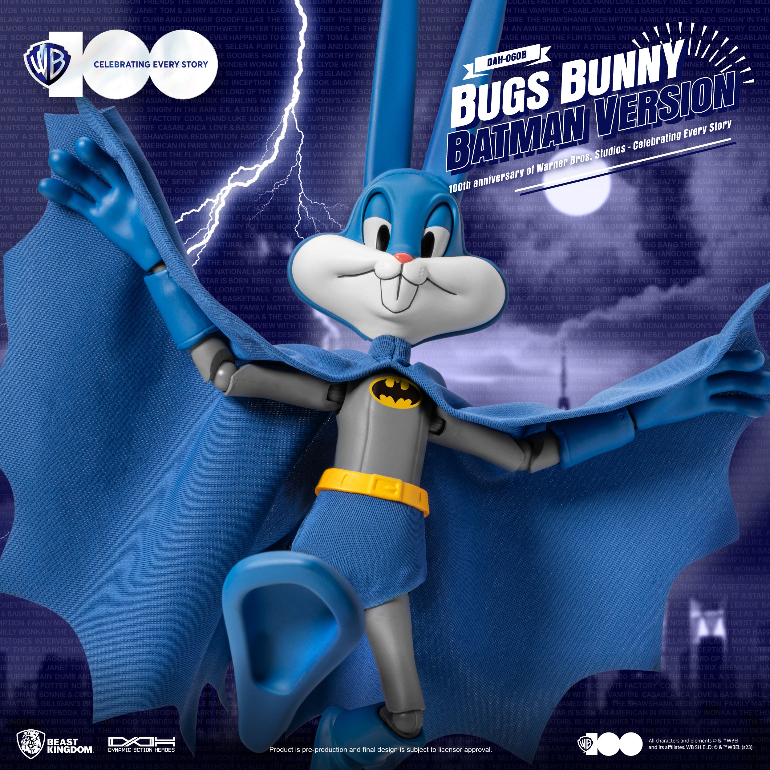 Beast Kingdom DAH-060B 100th Anniversary of Warner Bros. Studios Bugs Bunny  Batman Version
