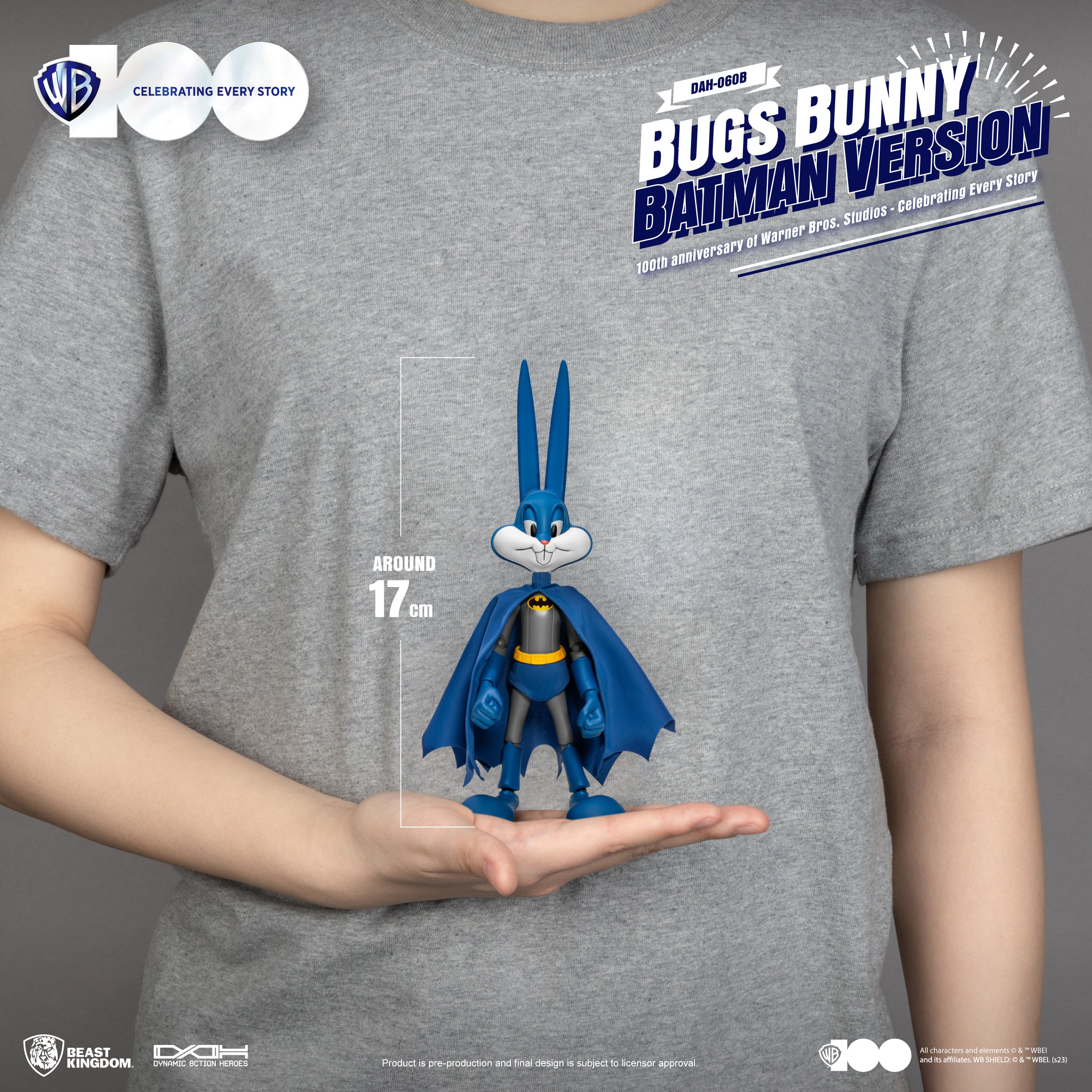 Beast Kingdom DAH-060B 100th Anniversary of Warner Bros. Studios Bugs Bunny  Batman Version