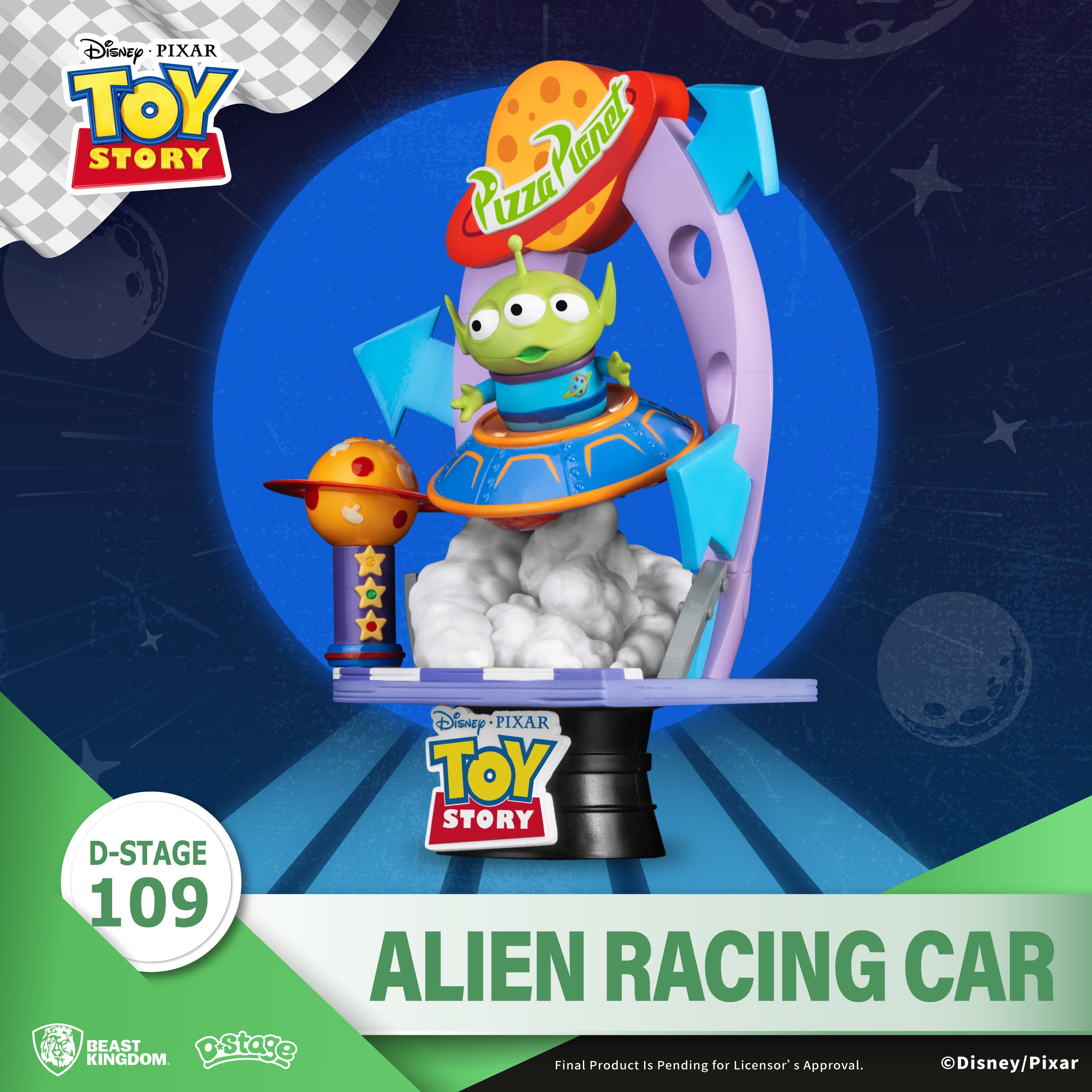 Beast Kingdom DS-109 Toy Story Alien's Racing Car Diorama Stage D-Stage Figure Statue